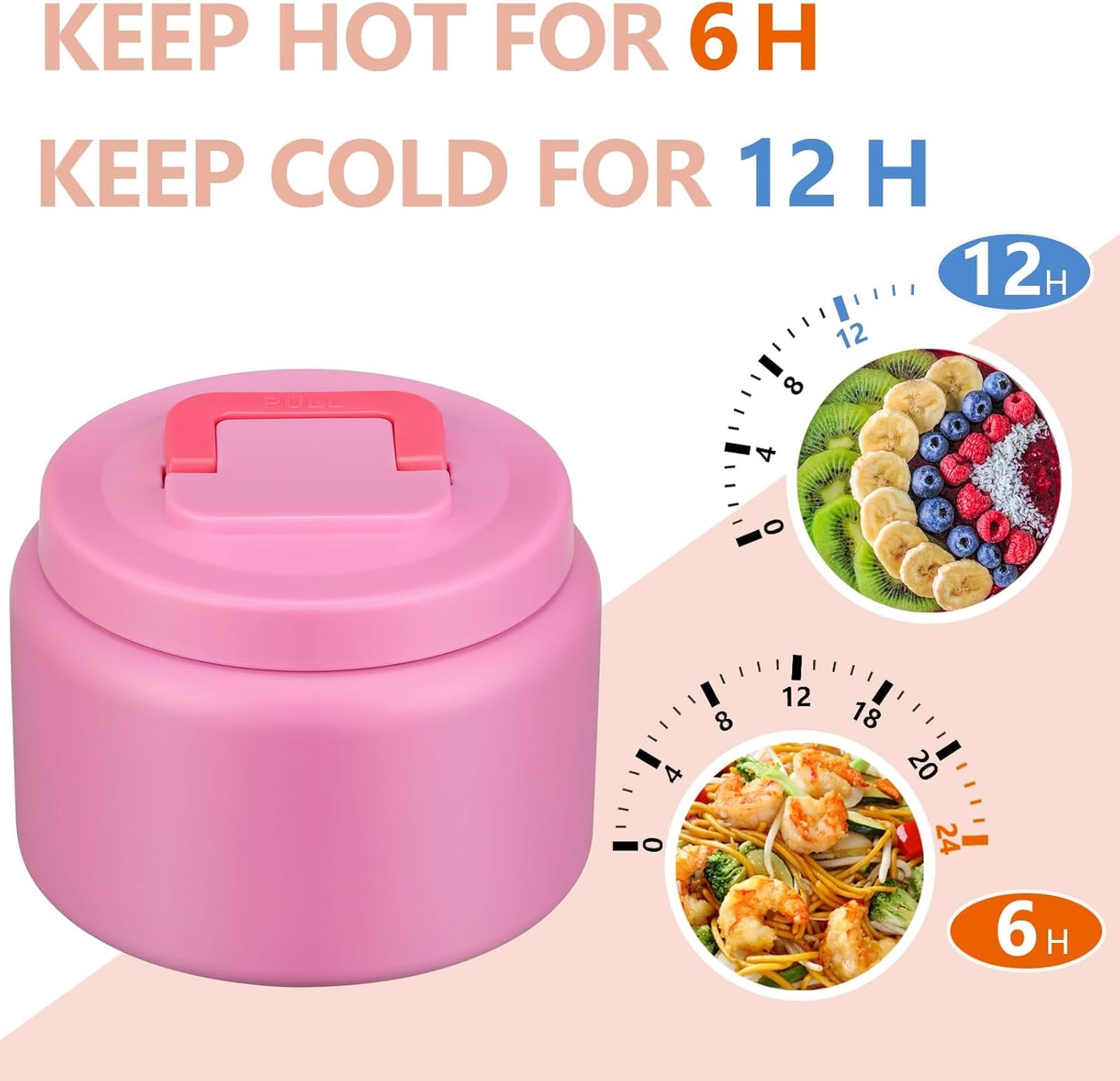 8oz-kids-thermo-stainless-steel-food-container-for-hot-and-cold-food---small-lunch-thermos-with-wide-mouth-for-preschool-travel---pure-pink-4
