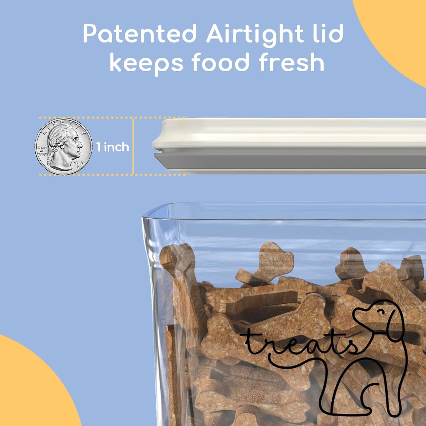 airtight-dog-treat-container-with-chalkboard-labels-and-pen---bpa-free-clear-rectangular---ideal-for-dog-and-cat-food-storage-3