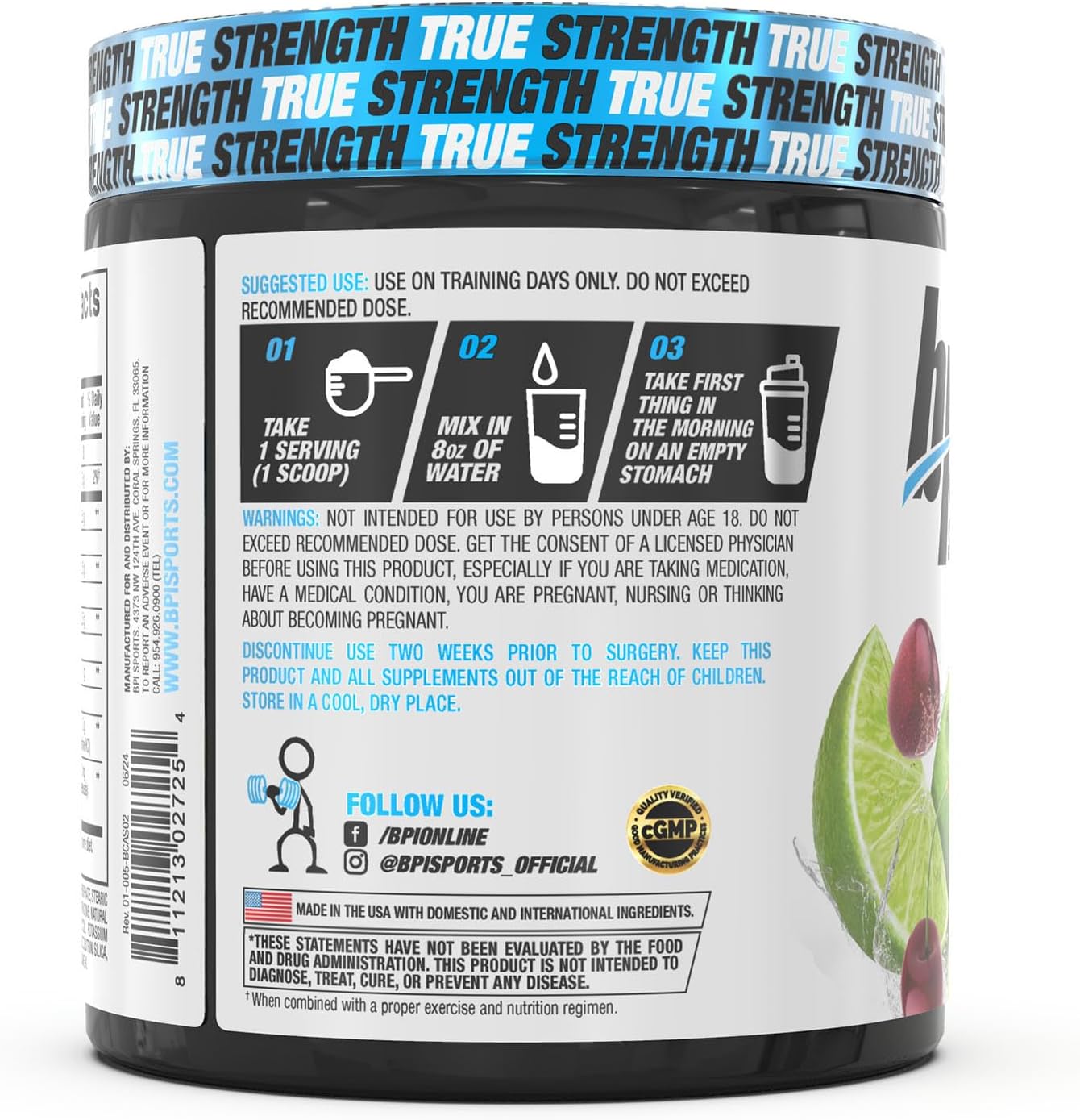 bpi-sports-best-bcaa-shredded---caffeine-free-thermogenic-recovery-formula-for-lean-muscle-building-weight-loss-and-hydration---cherry-lime-flavor---25-servings-97-oz-2