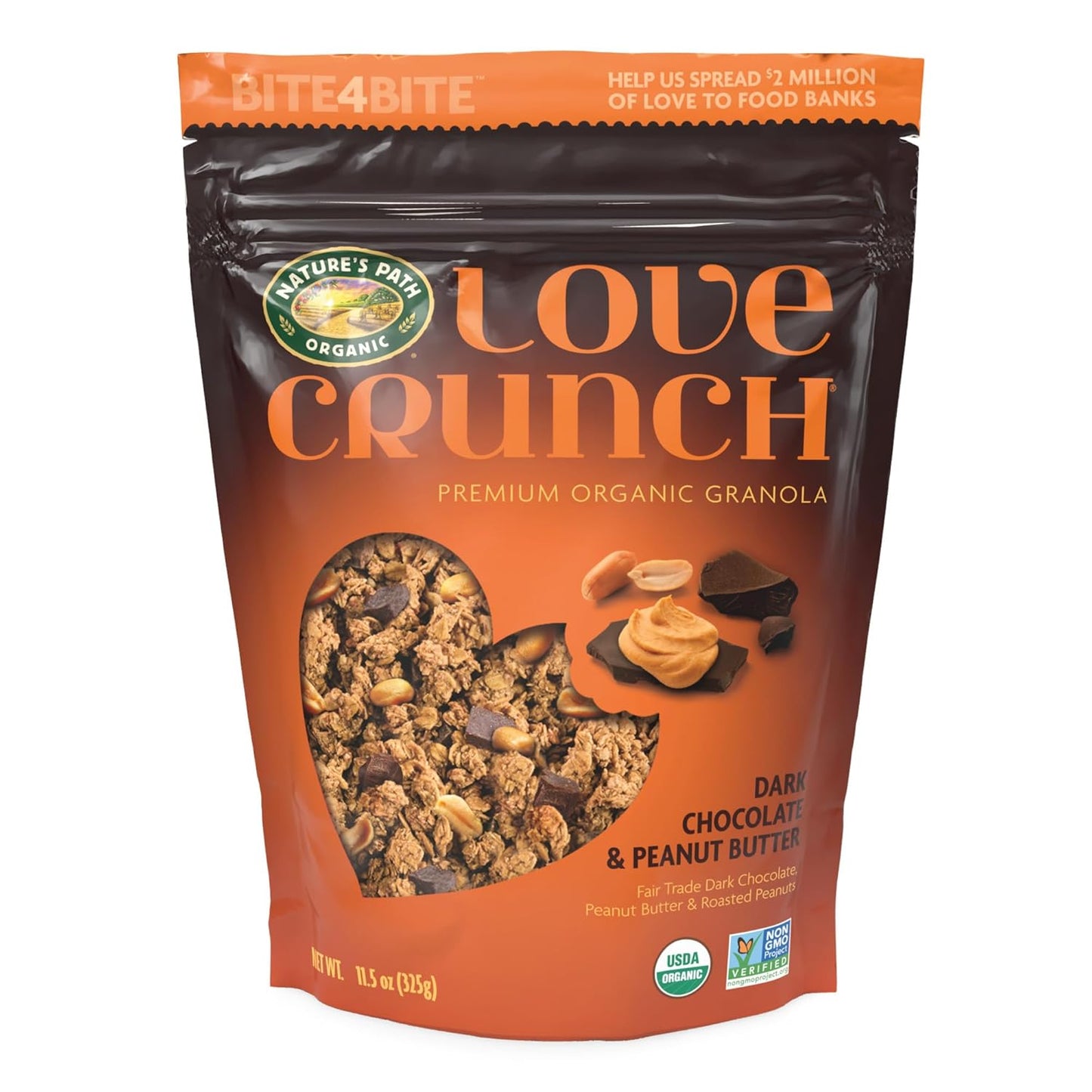 natures-path-love-crunch-dark-chocolate-peanut-butter-granola---115oz---non-gmo-fair-trade-1