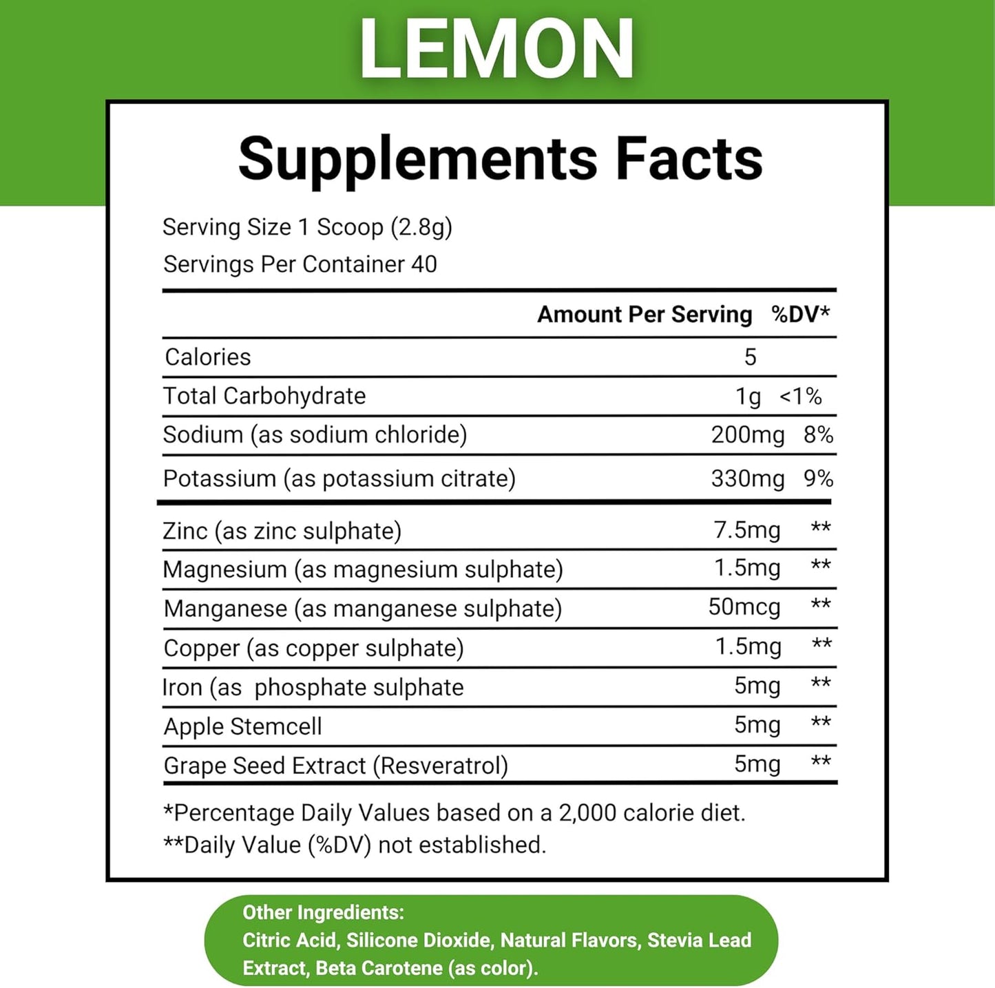 Delicious Sweet Cre Sweet IV Electrolyte Powder - Lemon Flavored Drink Mix with Magnesium & Copper for Sports Enthusiasts - 40 Servings - Espot.com.au