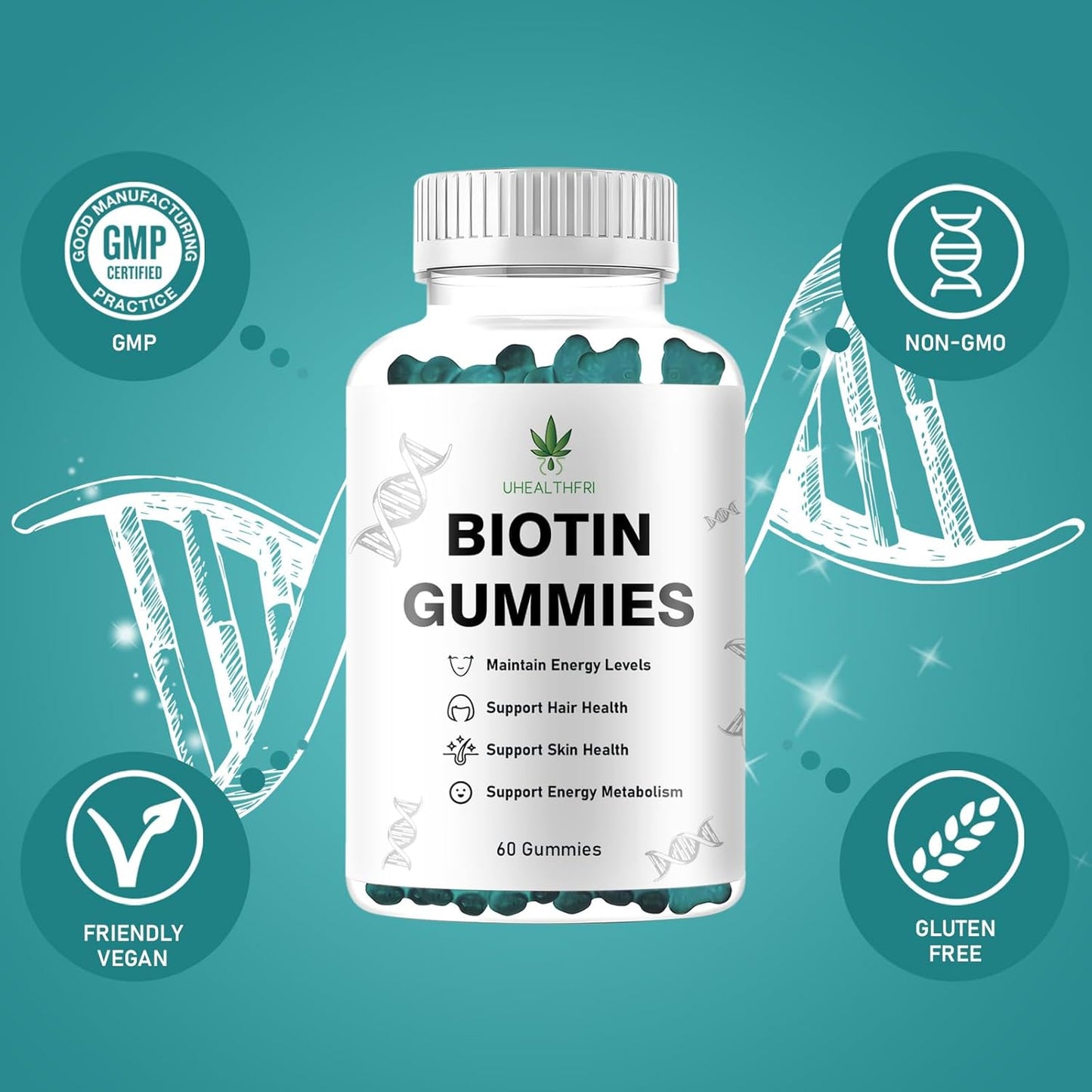 vegan-biotin-gummies-for-hair-skin-and-nails---supports-healthy-hair-growth---women-men-hair-vitamins---uhealthfri-1-5