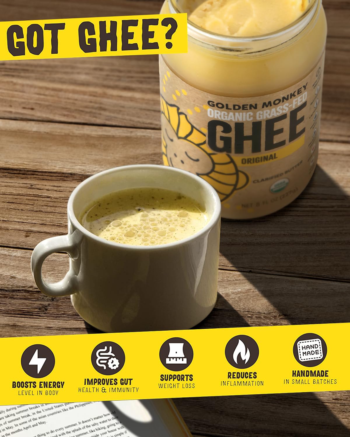 organic-grass-fed-ghee-butter-for-energy-gut-health-and-immune-support---golden-monkey-clarified-butter-for-cooking-baking-and-spreading---8oz-jar-2