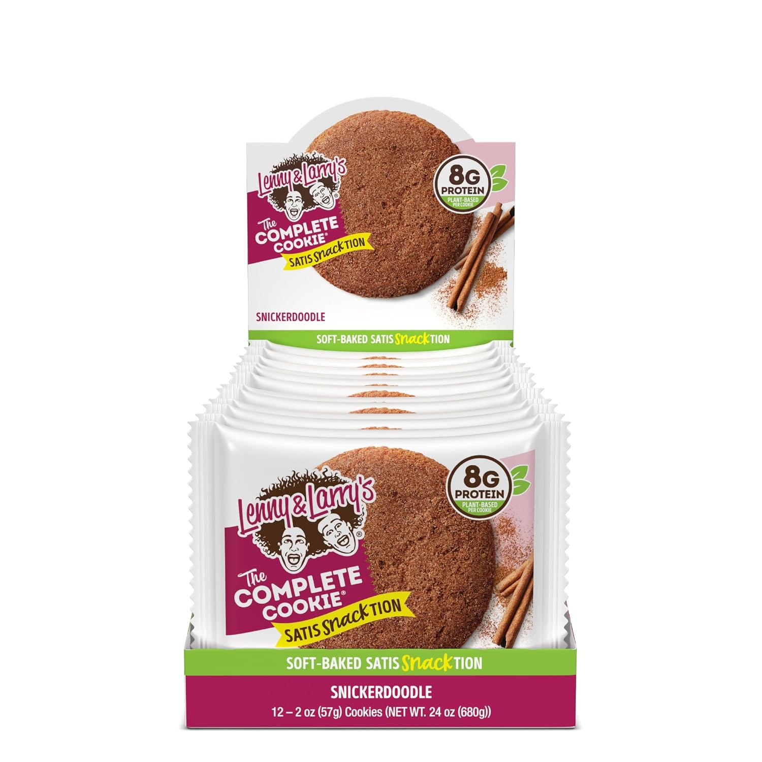 lenny-larrys-snickerdoodle-complete-cookie---soft-baked-8g-plant-protein-vegan-non-gmo---24-ounces-pack-of-12-7