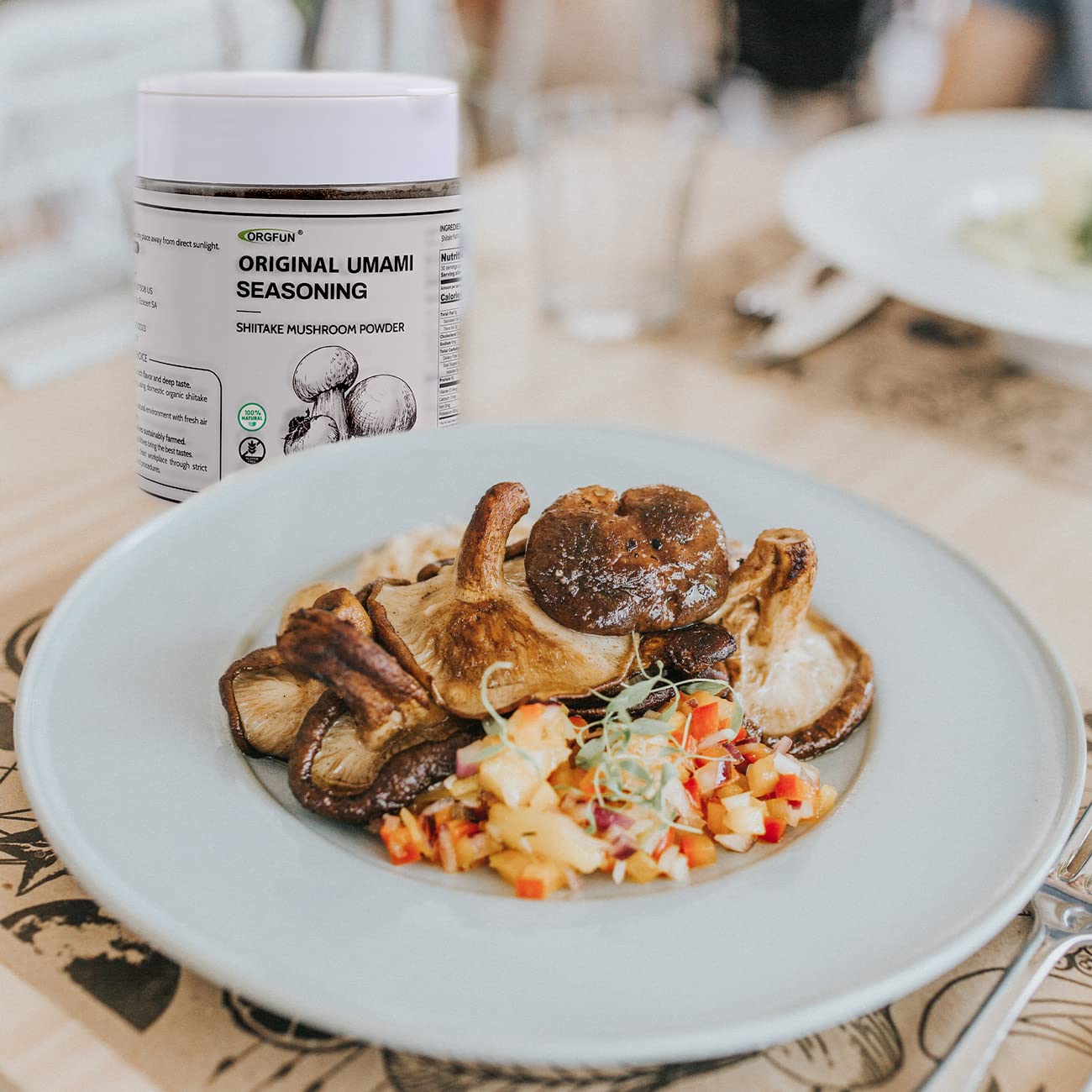 Organic Umami Seasoning with Shiitake Mushroom Powder for Cooking - 5.3 Oz - Espot.com.au