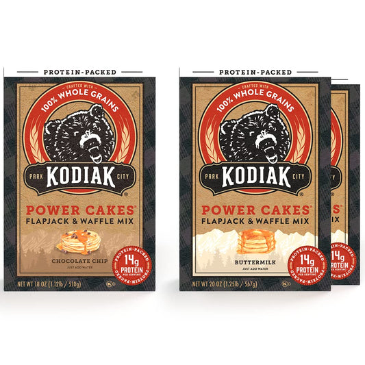kodiak-cakes-power-cakes-variety-pack---protein-pancake-mix---whole-grain-flapjack-and-protein-waffle-mix---buttermilk-and-chocolate-chip---38oz-bulk-pack-1