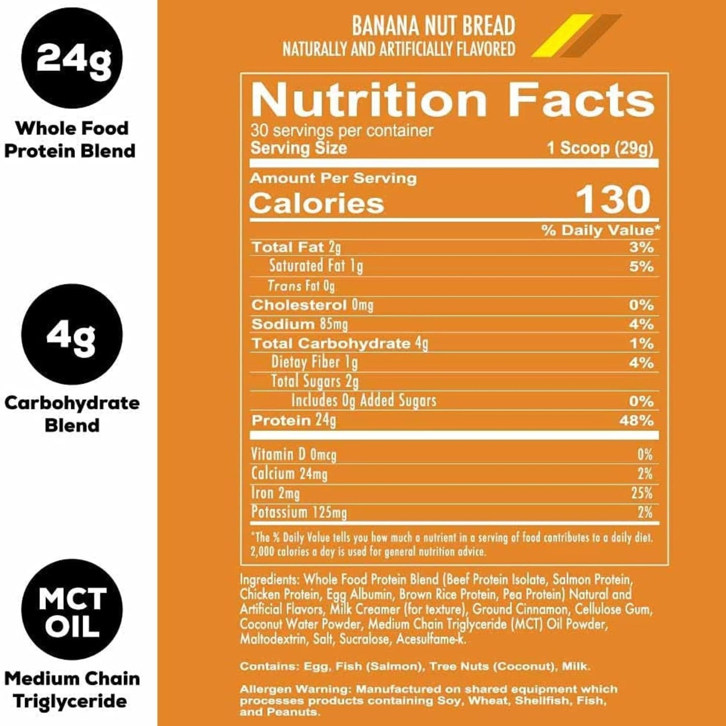 banana-nut-bread-whole-food-protein-powder---low-carb-meal-replacement-with-animal-protein-blends-mct-oils---whey-free-easy-to-digest-30-servings-2
