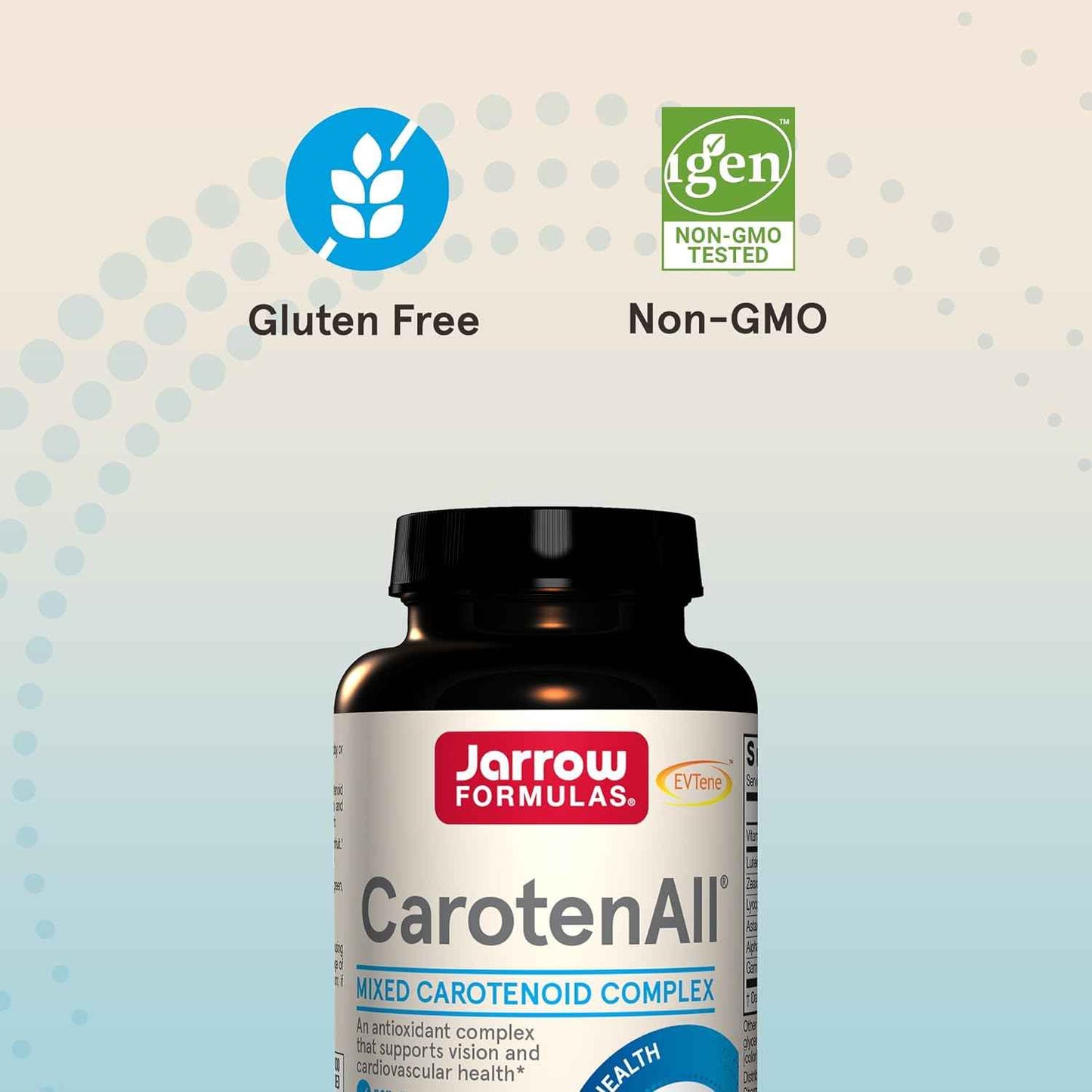 CarotenAll Dietary Supplement Softgels for Vision & Cardiovascular Health - Antioxidant Support - 60 Day Supply