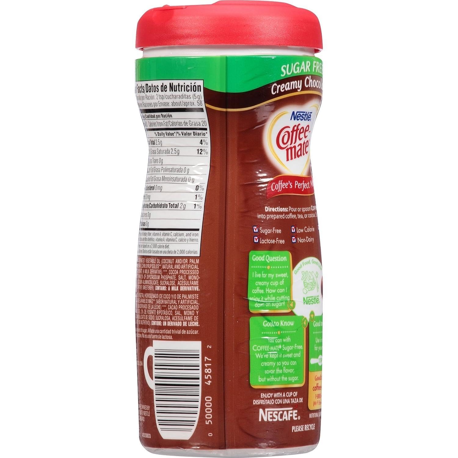 savoy-coffee-mate-creamy-chocolate-sugar-free-powder-coffee-creamer-102-oz-canister---pack-of-5-3