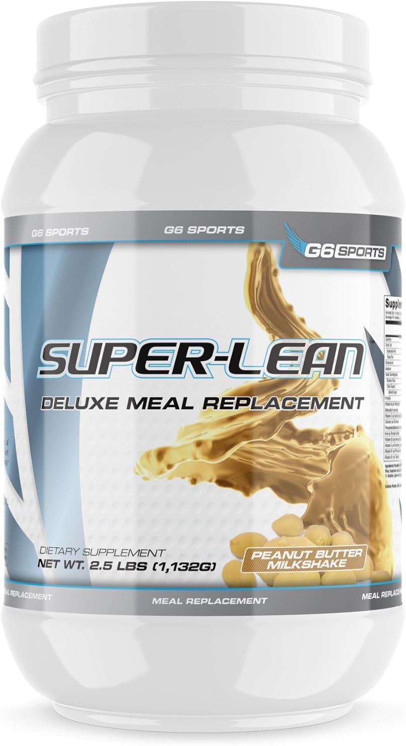 g6-sports-nutrition-super-lean-deluxe-meal-replacement---peanut-butter-milkshake-flavor---high-protein-fiber-with-added-vitamins-minerals---25lb-jar-1