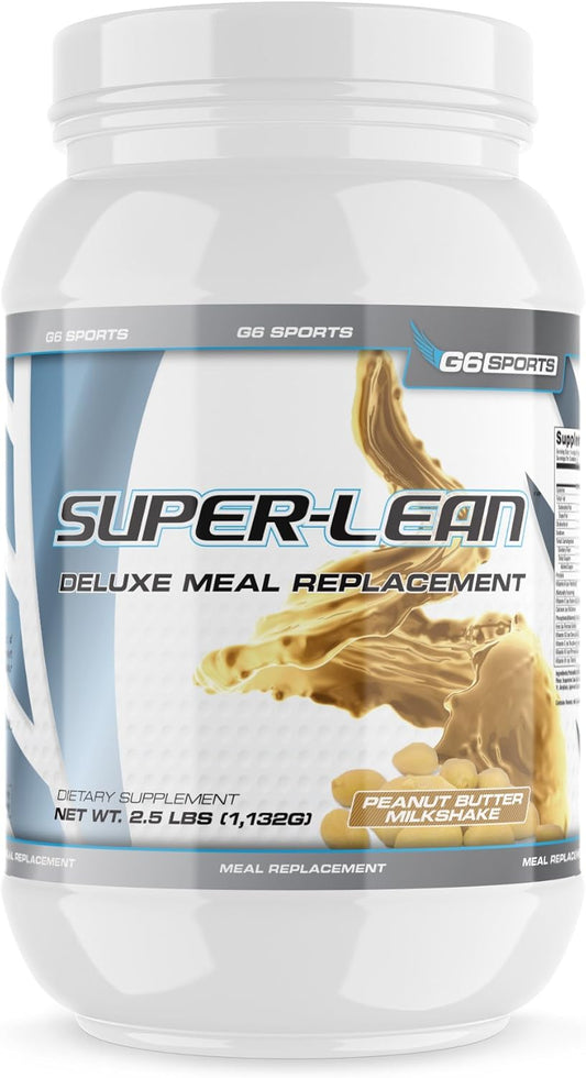 g6-sports-nutrition-super-lean-deluxe-meal-replacement---peanut-butter-milkshake-flavor---high-protein-fiber-with-added-vitamins-minerals---25lb-jar-1