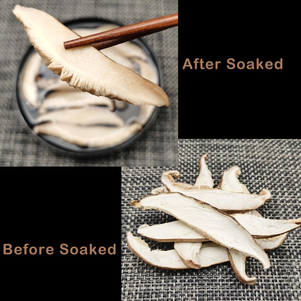 Orsky Sliced Dried Shiitake Mushrooms - 8 Oz Pack for Cooking, Quick Rehydration, Fresh & Tender, Vacuum Sealed, No Sulfur - Smooth Taste - Espot.com.au
