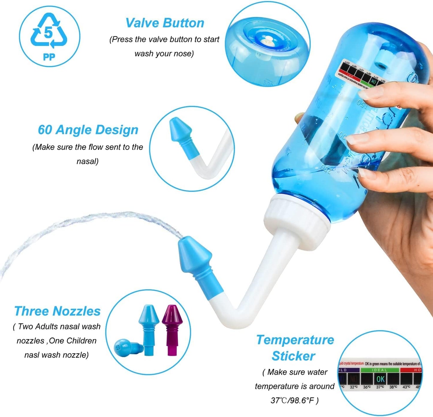 blue-maoever-neti-pot-with-90-salt-packets-for-sinus-rinse---300-ml-nose-wash-cleaner-for-adults-kids---bpa-free---includes-sticker-thermometer-5