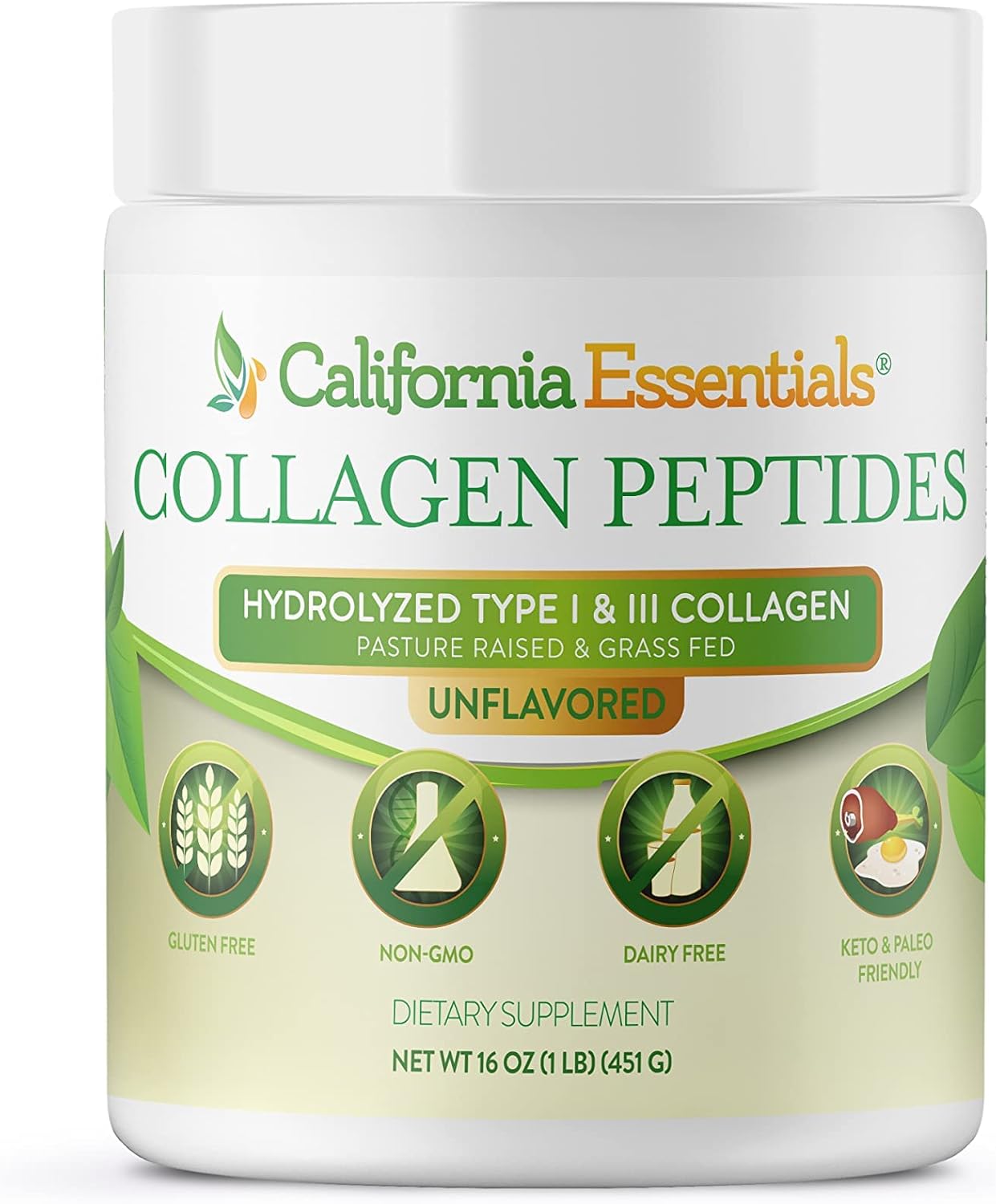 california-essentials-collagen-peptides-16oz---hydrolyzed-type-i-iii-protein-powder-for-skin-hair-nails-joints---unflavored-supplement-gluten-free-non-gmo-1