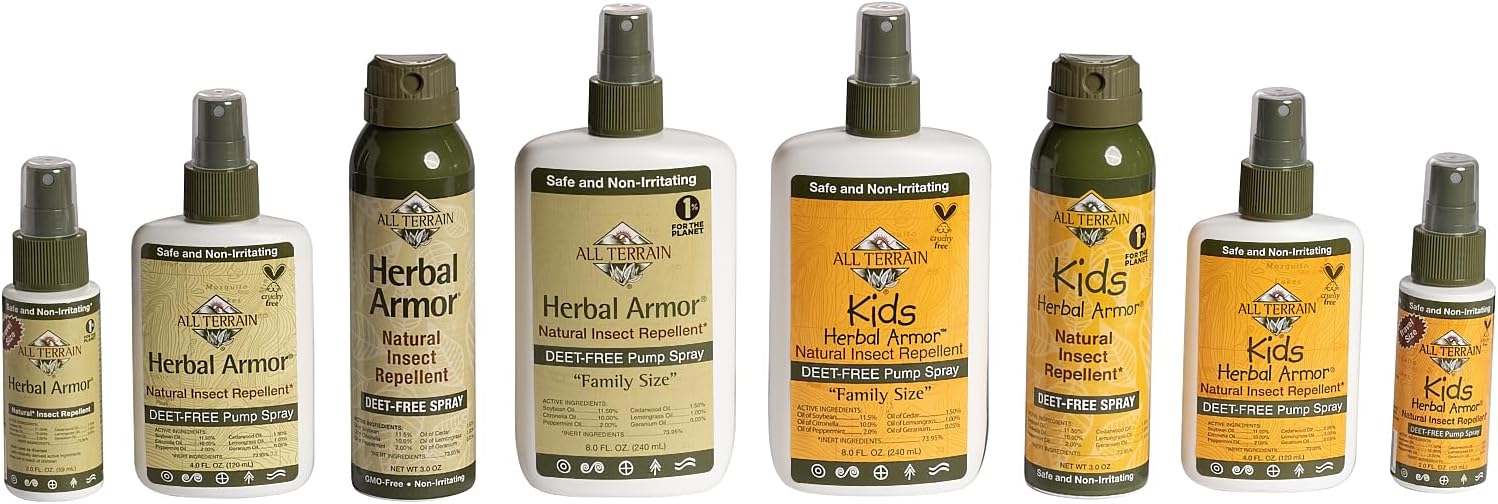 8oz All-Natural Plant-Based Insect Repellent Pump Spray - DEET-Free Bug Protection for Family and Pets - Outdoor Safe Formula - Espot.com.au
