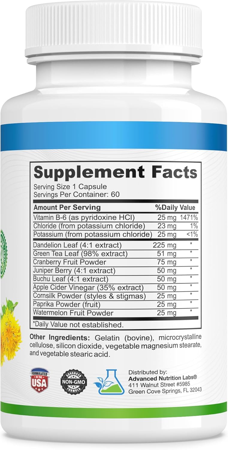 dandelion-extract-water-pills-for-water-retention-bloating---herbal-diuretic-supplement-for-swollen-legs-feet---60-capsules-for-men-women-9