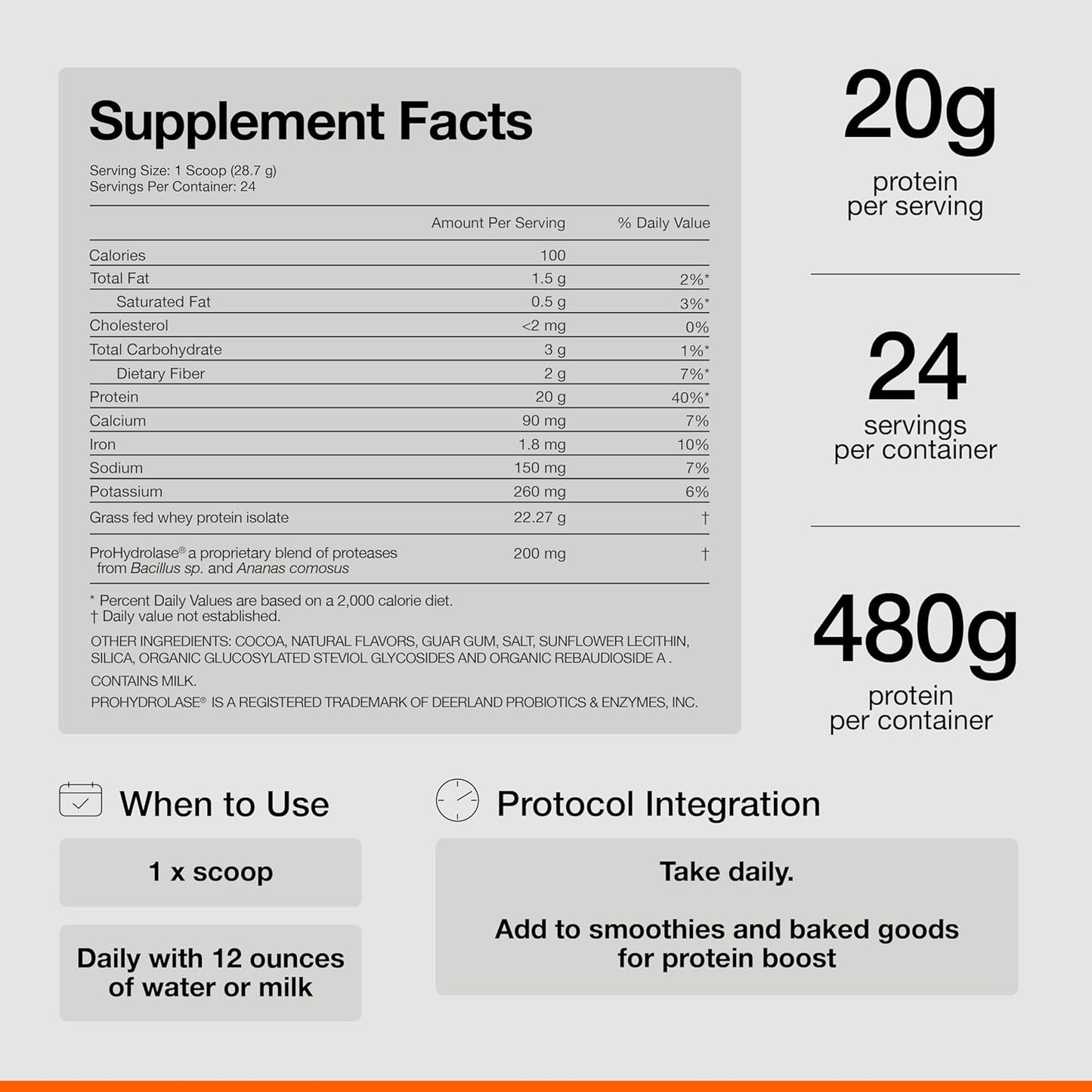nsf-certified-grass-fed-whey-protein-powder---20g-whey-isolate-protein---gluten-free-chocolate-24-servings---essential-everyday-use-3