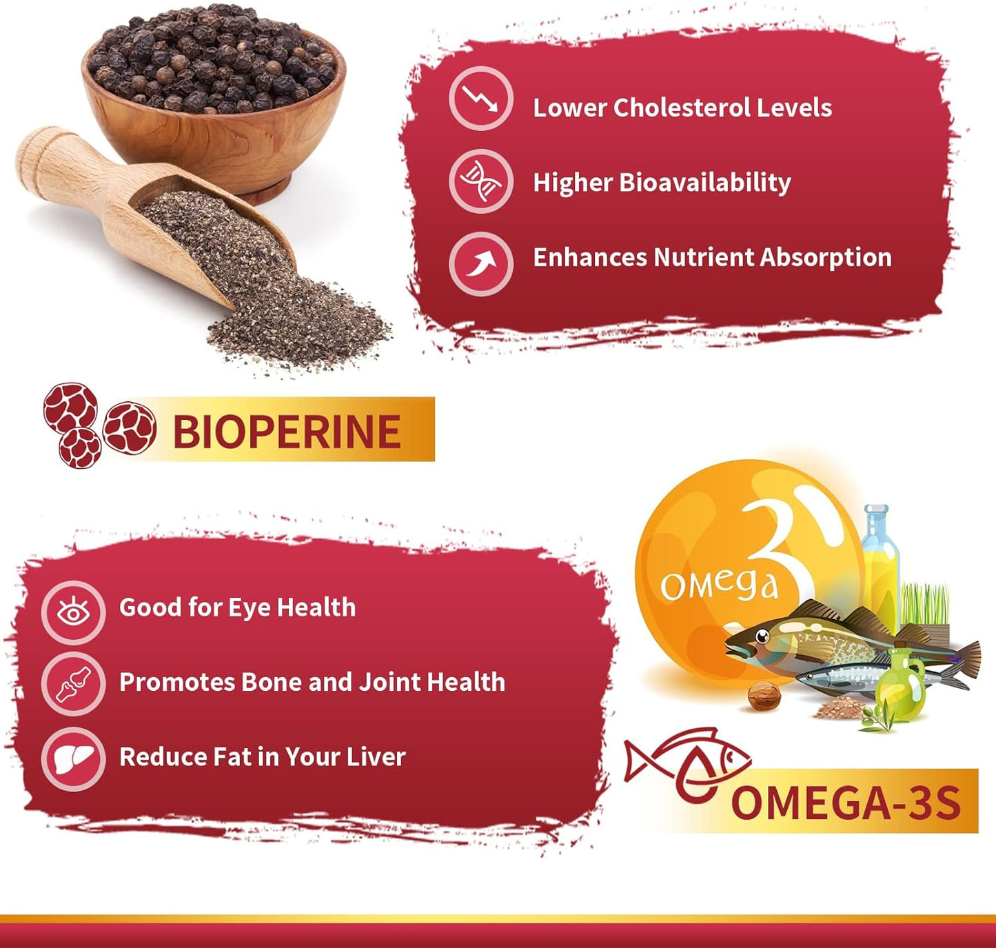 High Absorption CoQ10 Supplement with PQQ, BioPerine & Omega-3 for Heart & Energy - 120 Servings - Espot.com.au