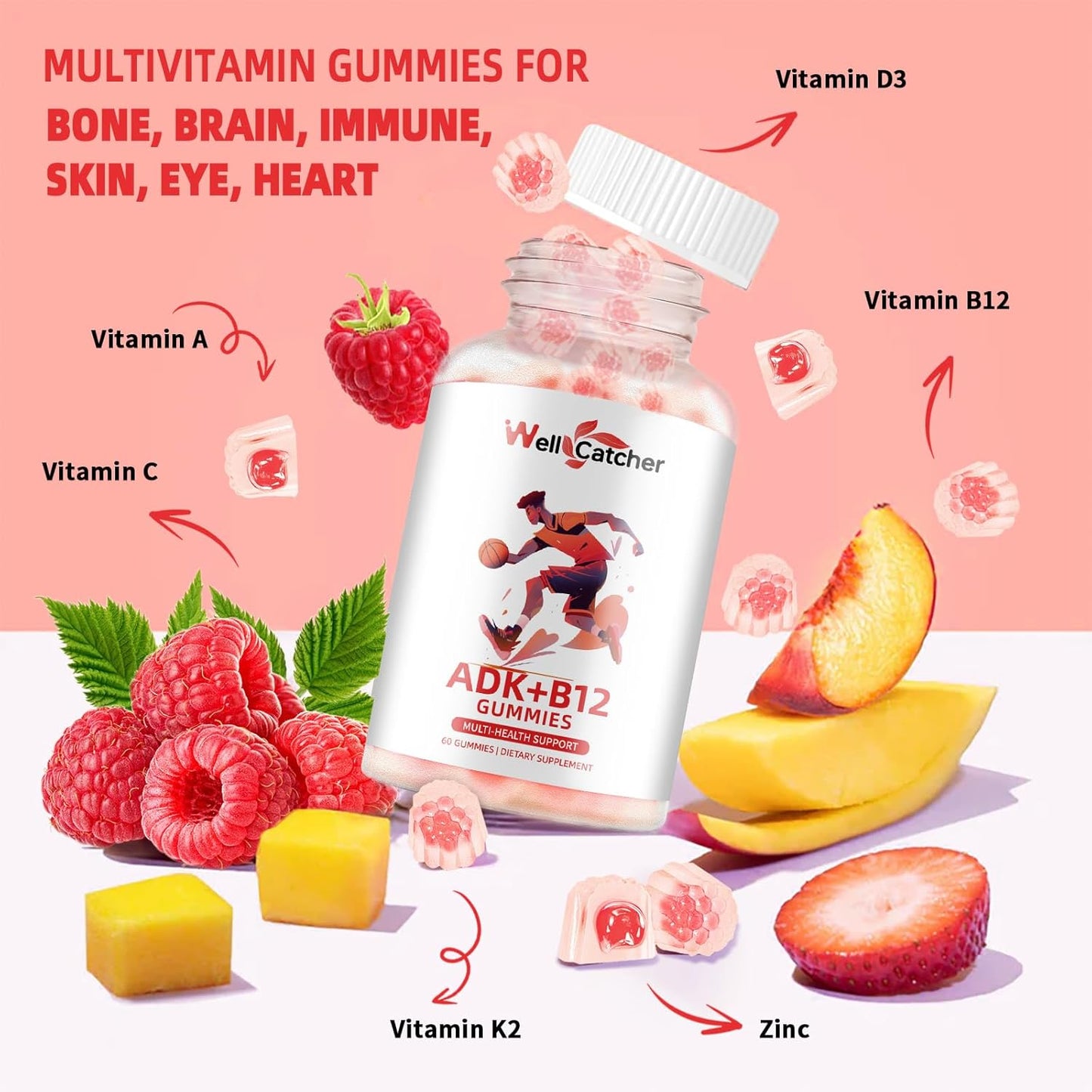 sugar-free-wellcatcher-vitamin-adkb12-gummies-with-d3-k2-b12-mk-7---chewable-vegan-multivitamin-for-men-women---supports-bone-brain-immune-skin-eye-heart-health---60-count-raspberry-flavored---2-pack-5