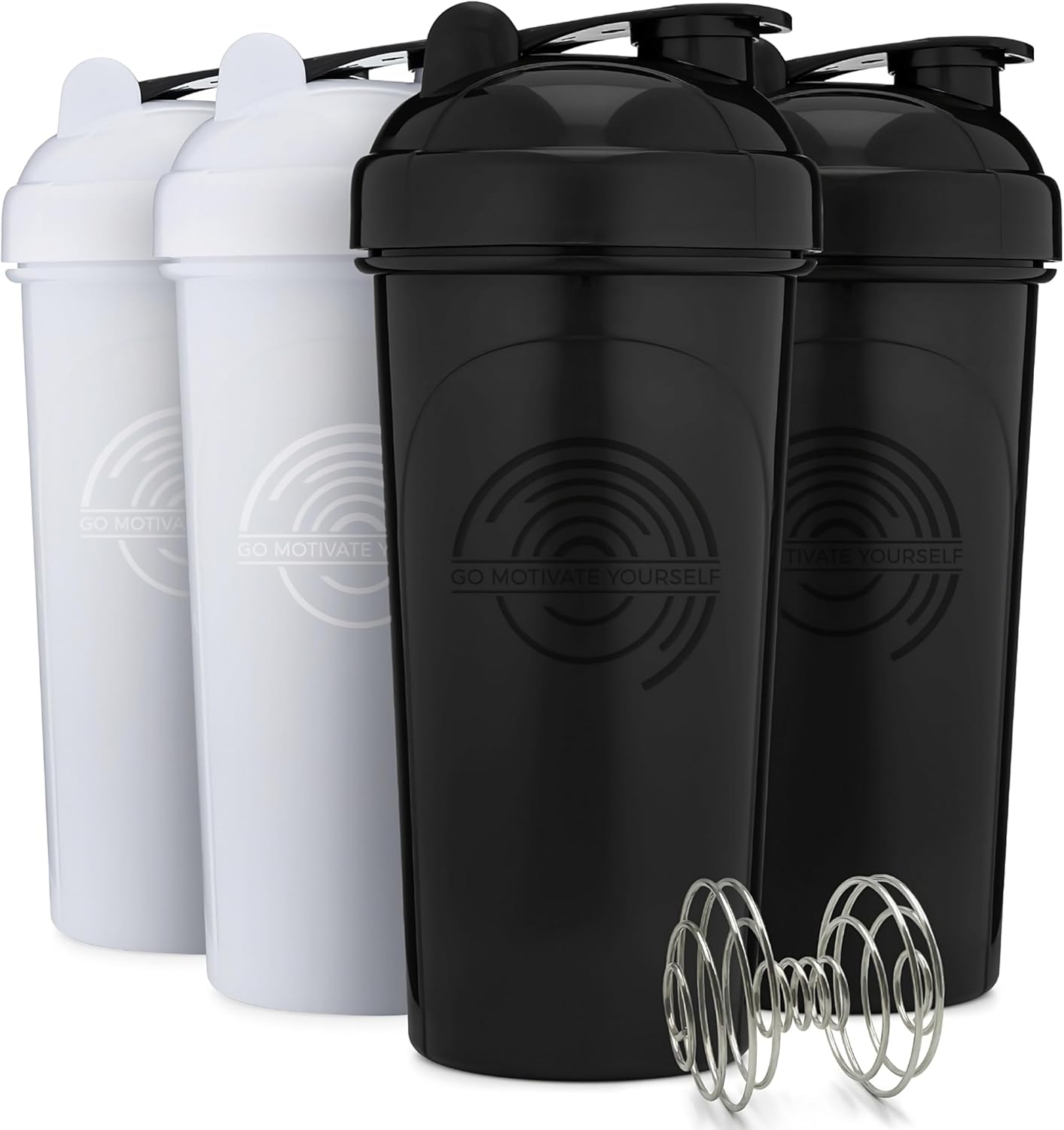 5-pack-protein-funnels-with-carabiner-4-pack-shaker-bottles-bpa-free-dishwasher-safe-fitness-bundle-2
