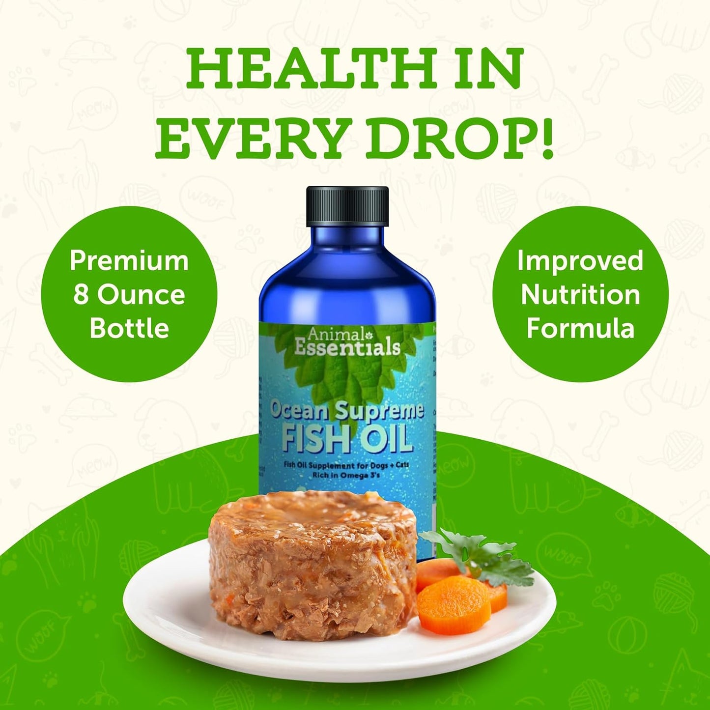 ocean-supreme-fish-oil-liquid-supplement-for-dogs-cats---8-oz---rich-in-omega-3-for-skin-and-coat-health---human-grade-herbs-included-4