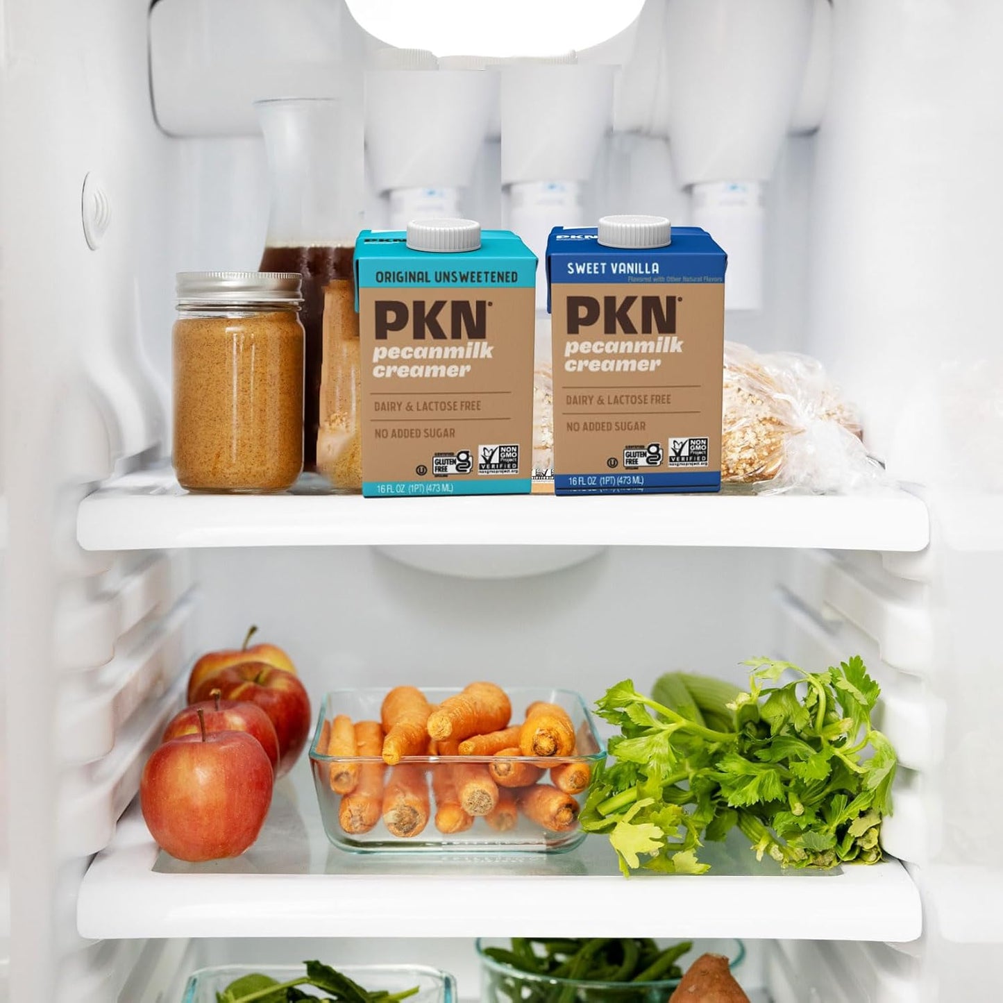 PKN Original Pecan-Based Non Dairy Coffee Creamer, Plant-Based Nut Milk Alternative, 2-Pack Variety, No Added Sugars, GMOs, or Lactose - Espot.com.au