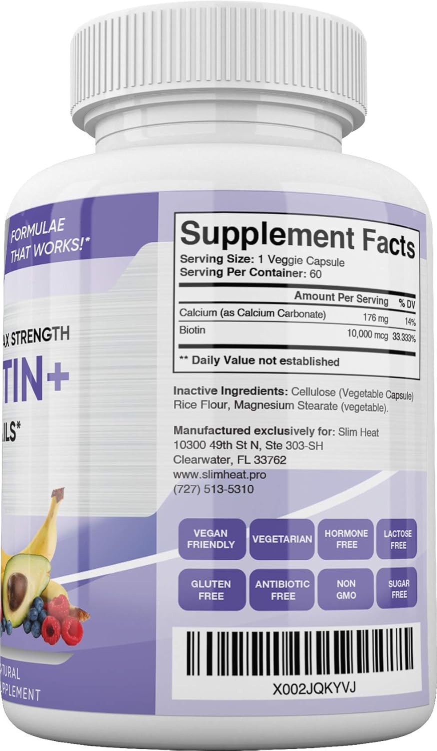 high-potency-biotin-10000mcg-with-calcium-for-healthy-hair-nails-skin---100-pure-non-gmo-vegan---60-capsules-5