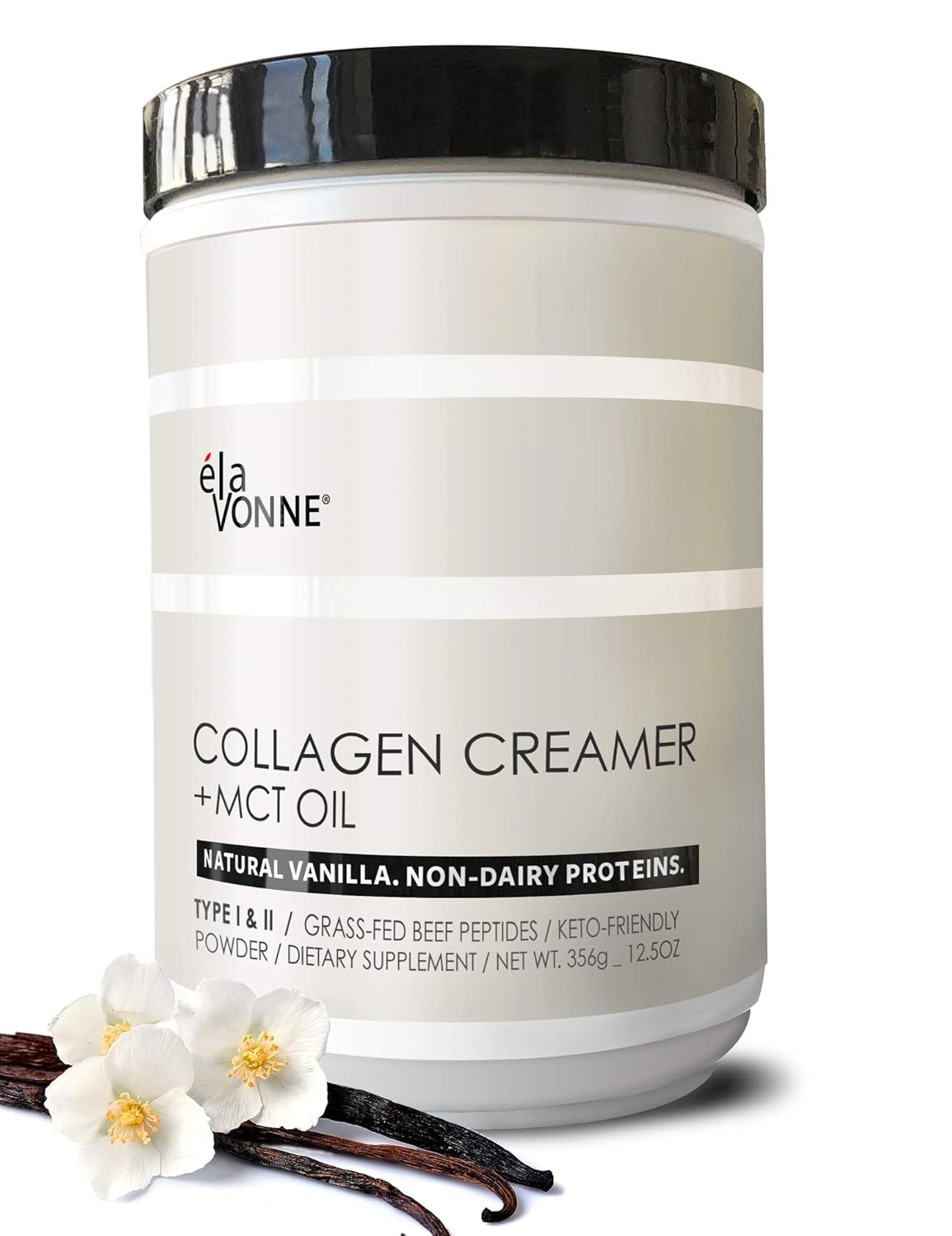 vanilla-collagen-creamer-with-mct-oil-for-coffee---grass-fed-protein-peptides---keto-paleo-friendly---supports-skin-joints-hair-nails---no-sugar---elavonne-1