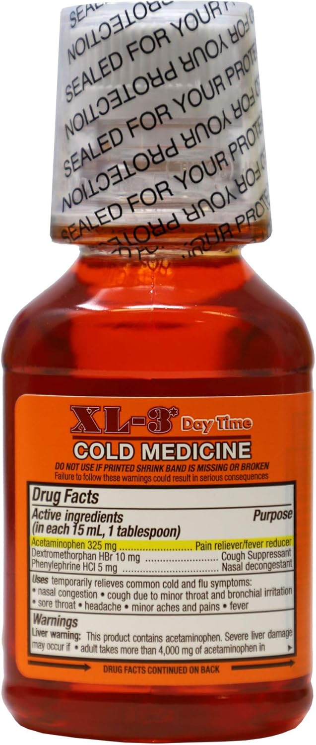xl-3-day-time-cold-flu-relief-non-drowsy-orange-flavor-6-fl-oz-bottle---temporary-relief-of-symptoms-2