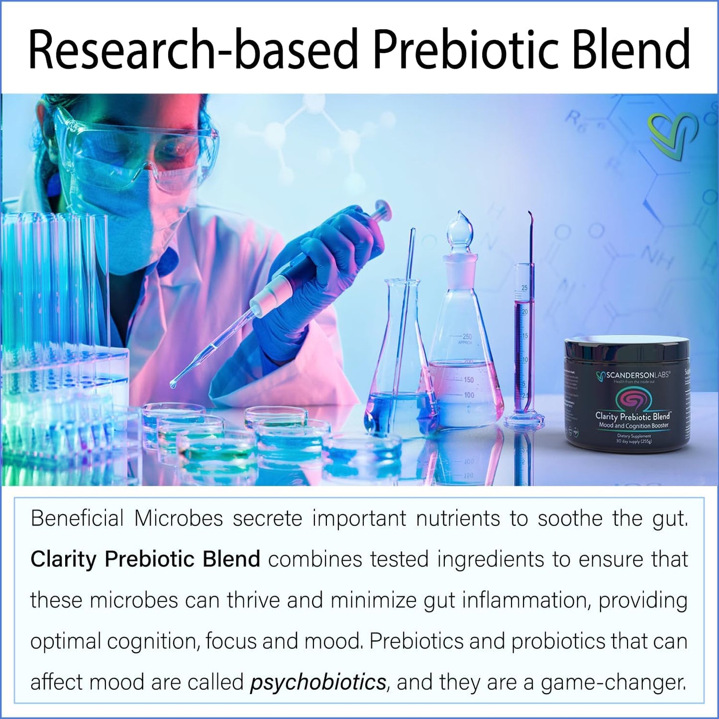 scanderson-labs-clarity-prebiotic-blend-for-gut-and-mood-support---30-day-supply-vegan-soy-free-gluten-free-non-gmo---easy-to-mix-with-liquid-or-food-5