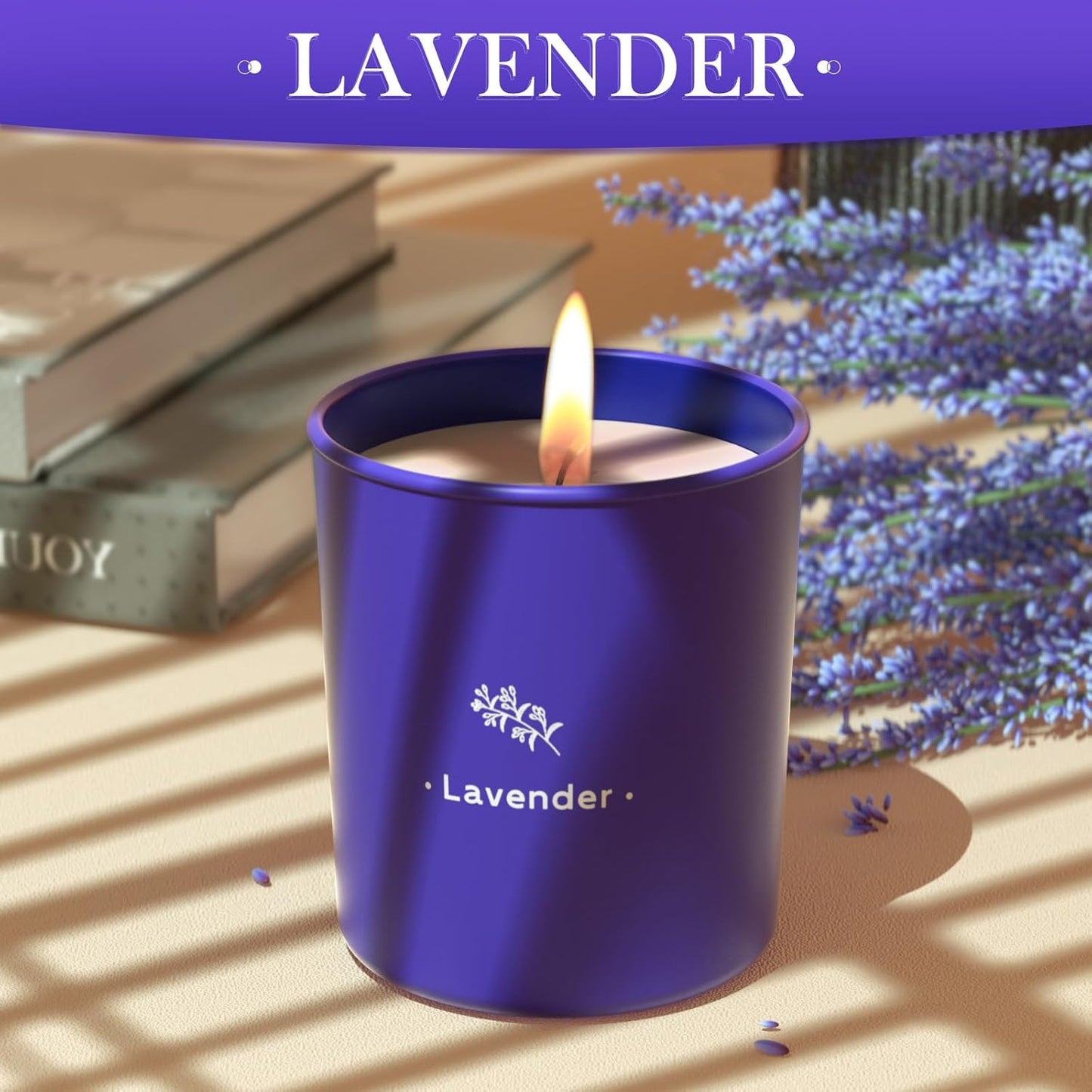 8-oz-tranquilbliss-lavender-scented-candle-in-purple-jar---long-lasting-45-hour-burn-time---soy-candle-gift-for-women---birthday-present---1-pack-2
