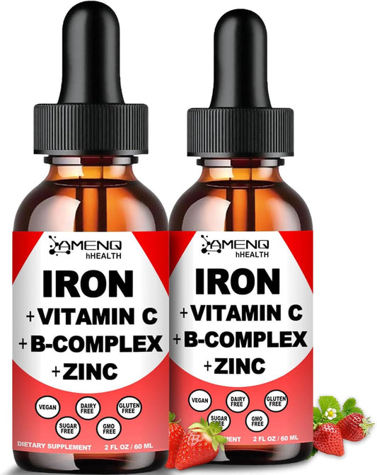 2-pack-liquid-iron-supplement-with-vitamin-c-a-b-complex---high-potency-vegan-iron-drops-for-women-men-children---promotes-red-blood-cell-production-energy-anemia-fatigue-support-1