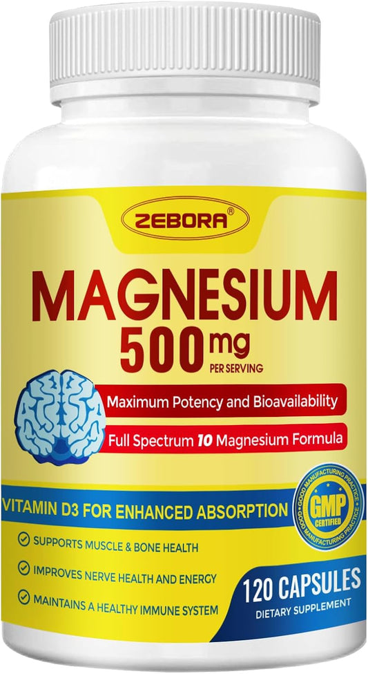 chelated-magnesium-complex-supplement-with-vitamin-d3-zinc-for-nerve-muscle-bone-support---vegan-120-capsules-500mg---glycinate-citrate-malate-plus-more-1