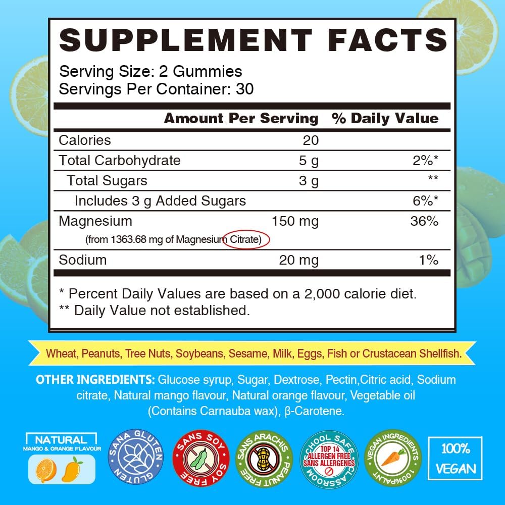 high-absorption-vegan-magnesium-gummies-chews-for-adults-kids---136368mg-calm-magnesium-citrate-supplement-supports-sleep-relaxation---mango-flavor-120-count-2