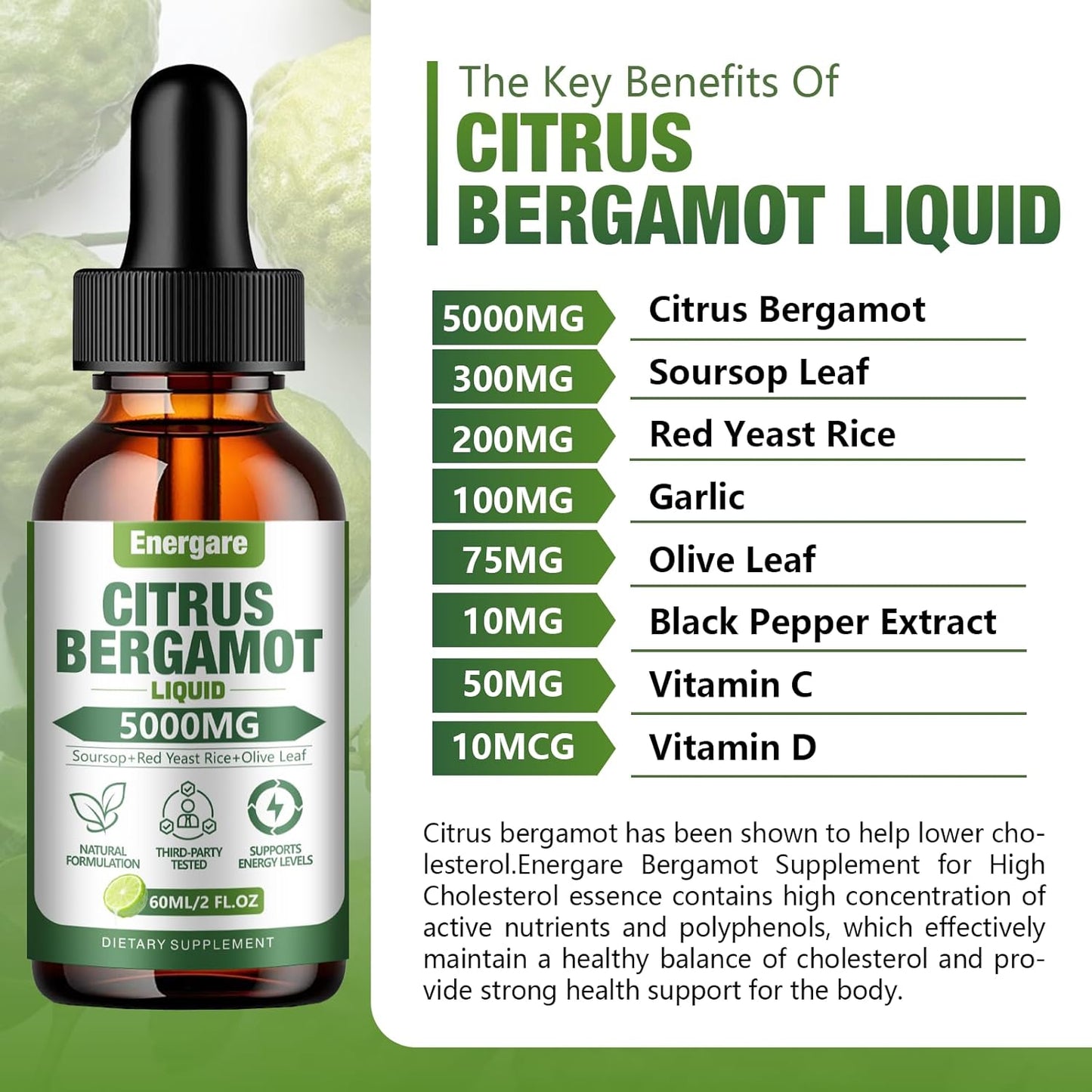 all-natural-citrus-bergamot-liquid-drops-supplement-for-high-cholesterol-support---5000mg---soursop-red-yeast-rice-olive-leaf---immune-heart-health---antioxidant---2-fl-oz-3