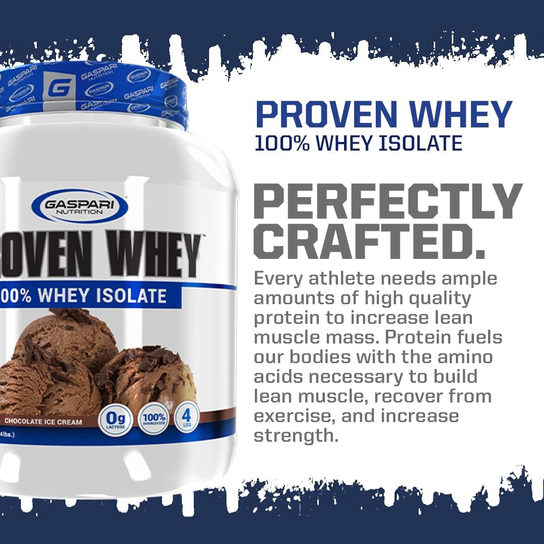gaspari-nutrition-proven-whey-isolate-protein-powder---vanilla-ice-cream-flavor---2-pound-pack---high-protein-low-carb-lactose-free-2