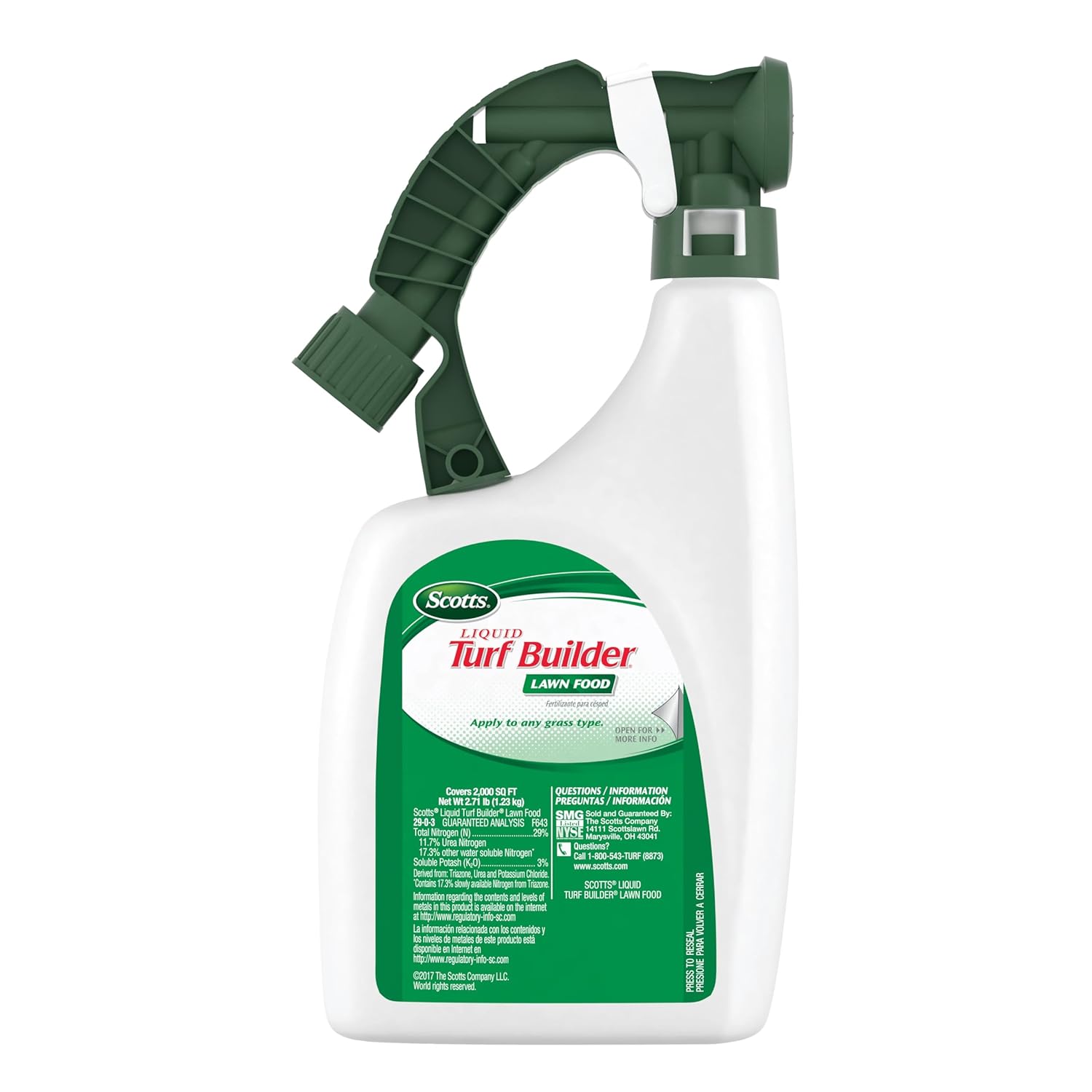 32 fl. oz. Scotts Liquid Turf Builder Lawn Fertilizer - Fertilizes and Hydrates All Grass Types with One Application - Espot.com.au