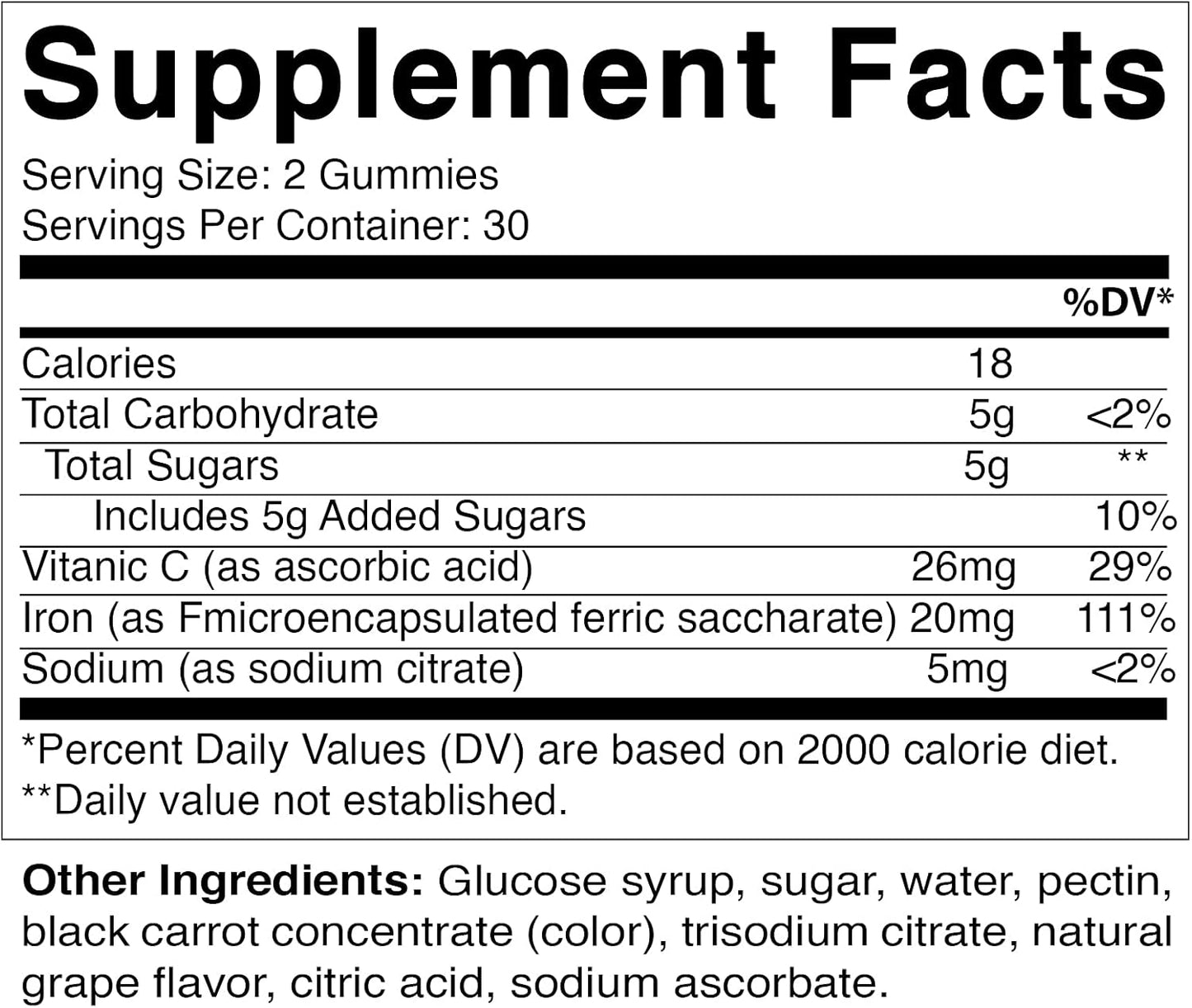 iron-gummies-supplement-with-vitamin-c---20mg-serving---60-vegan-gummies---iron-gummy-vitamins-for-men-women---pack-of-180-gummies-2