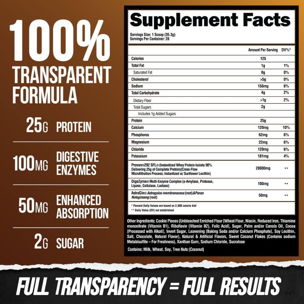 high-quality-superhuman-whey-protein-isolate-powder---cookie-collision-flavor---ideal-for-muscle-recovery-growth---low-carb-low-sugar-formula---28-servings-4