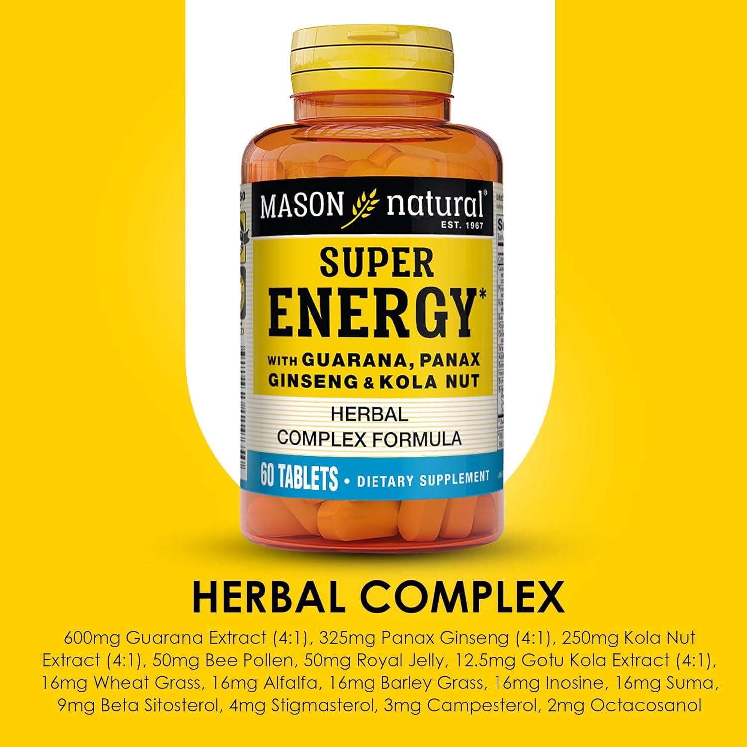 mason-natural-super-energy-tablets-with-guarana-panax-ginseng-kola-nut-for-optimal-performance---90-day-supply-180-tablets---pack-of-3-4