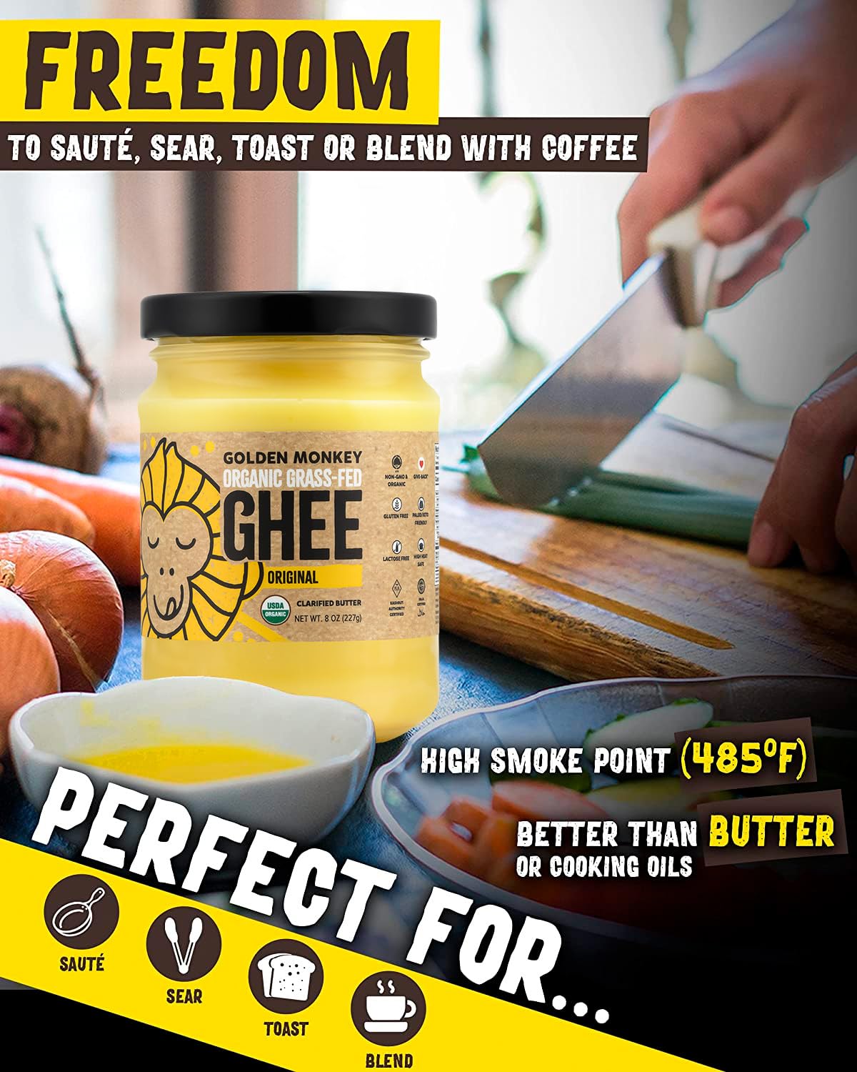 organic-grass-fed-ghee-butter-for-energy-gut-health-and-immune-support---golden-monkey-clarified-butter-for-cooking-baking-and-spreading---8oz-jar-3