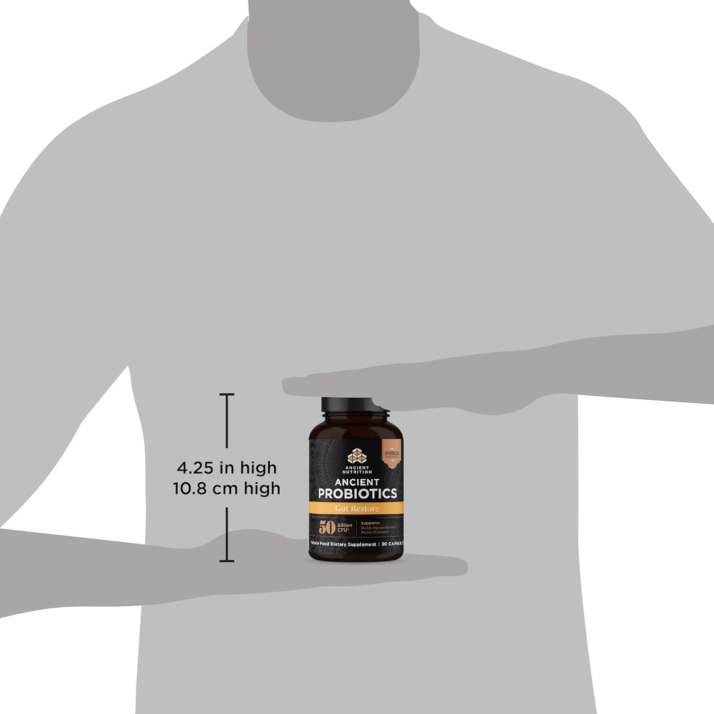 Probiotic Gut Restore Capsules with Superfoods Blend - 90ct, 50 Billion CFUs/Serving - Supports Digestion, Reduces Diarrhea, Constipation, Gas and Bloating - Includes Ginger and Fenugreek - Espot.com.au