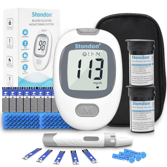 diabetes-testing-kit-with-blood-glucose-monitor-100-strips-100-lancets---grey-white-sugar-meter-1