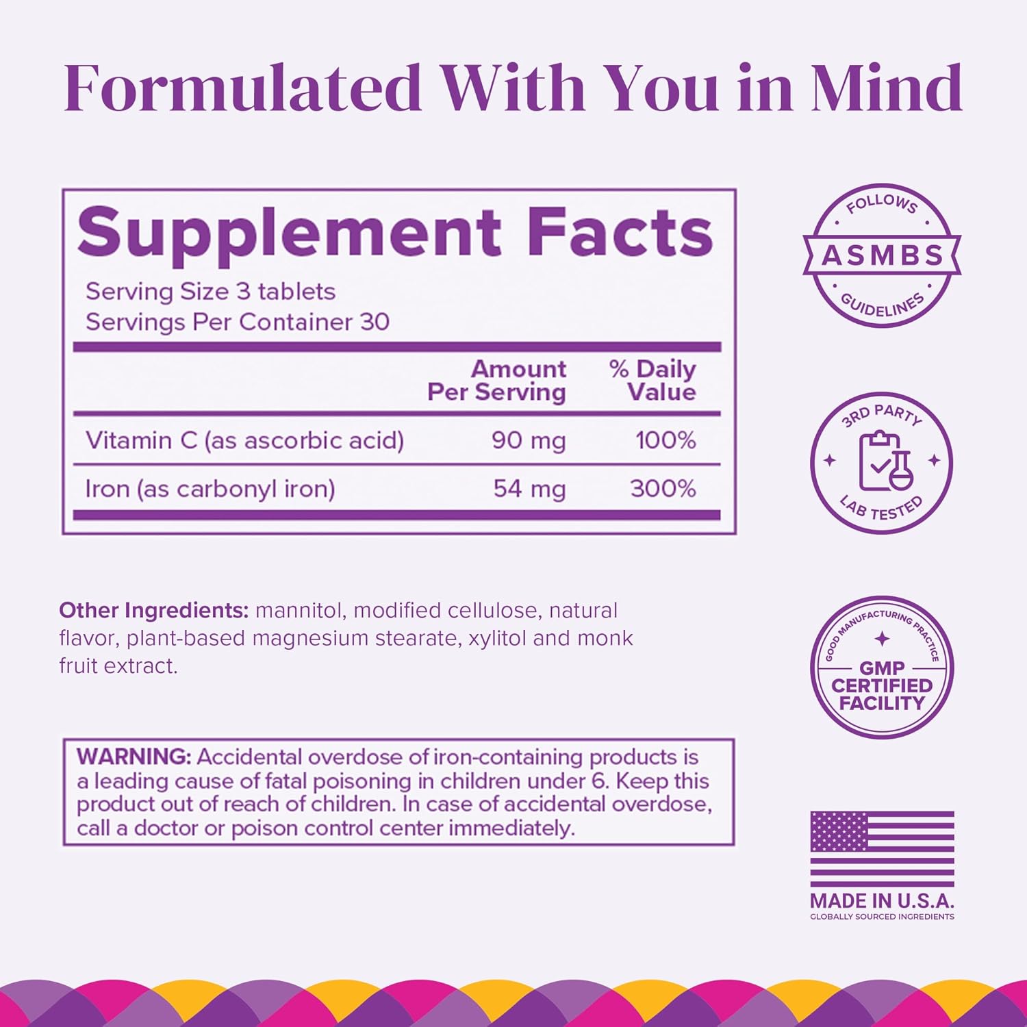 fast-dissolving-iron-with-vitamin-c-tablets---90-count---sugar-free-bariatric-supplement-for-women-natural-orange-flavor---30-day-supply-6