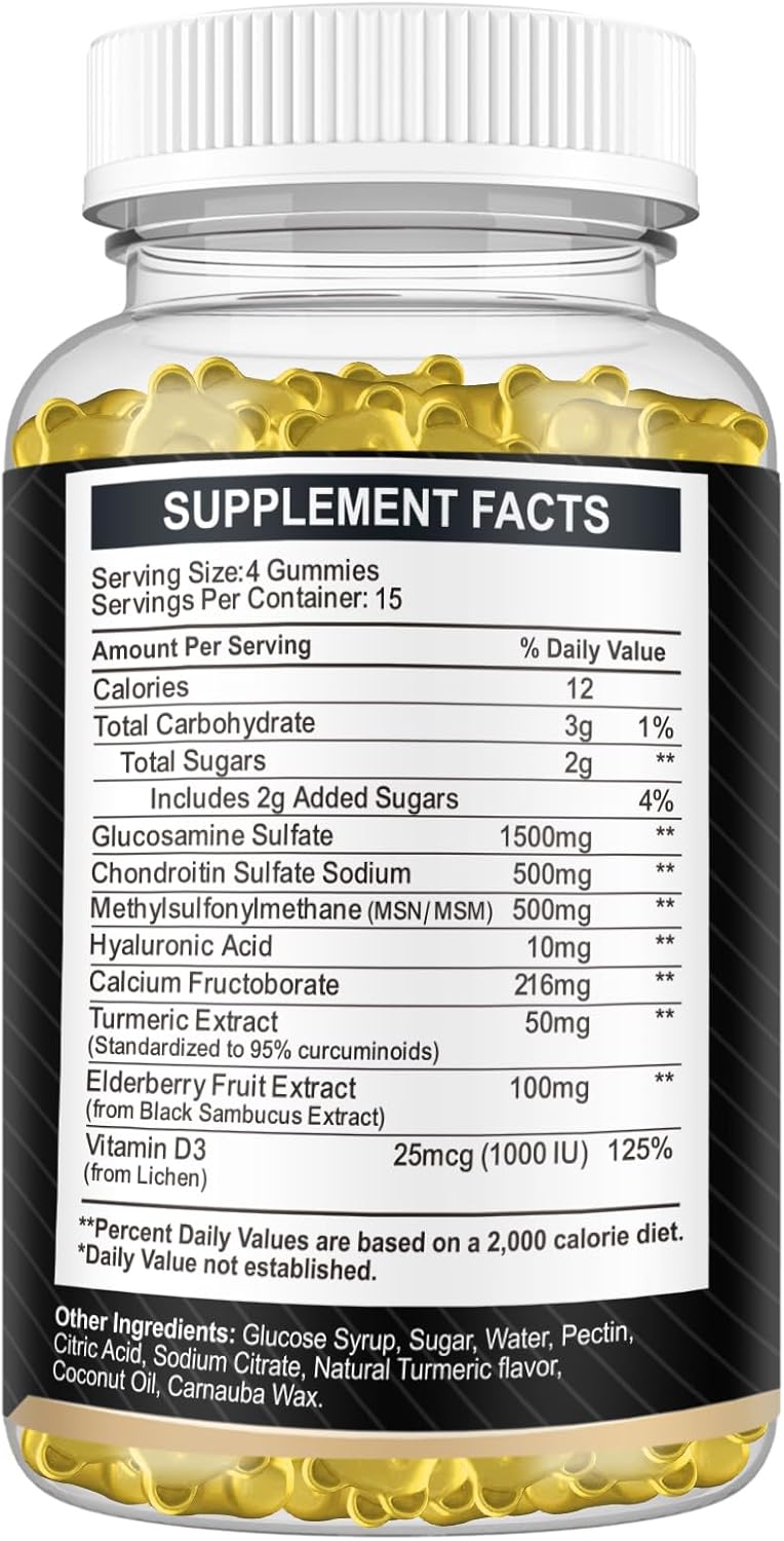 extra-strength-glucosamine-chondroitin-gummies---joint-support-supplement-with-msm-elderberry-turmeric---vegan-cartilage-immune-support---easy-to-swallow---60-count-8