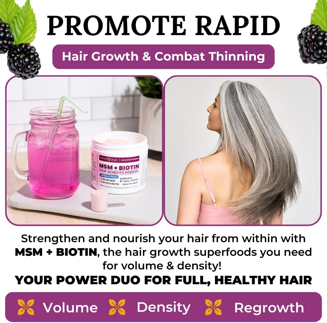 wildberry-hair-growth-powder-with-msm-biotin-vitamin-c---hair-supplement-for-women-men---gluten-free---30-servings-8