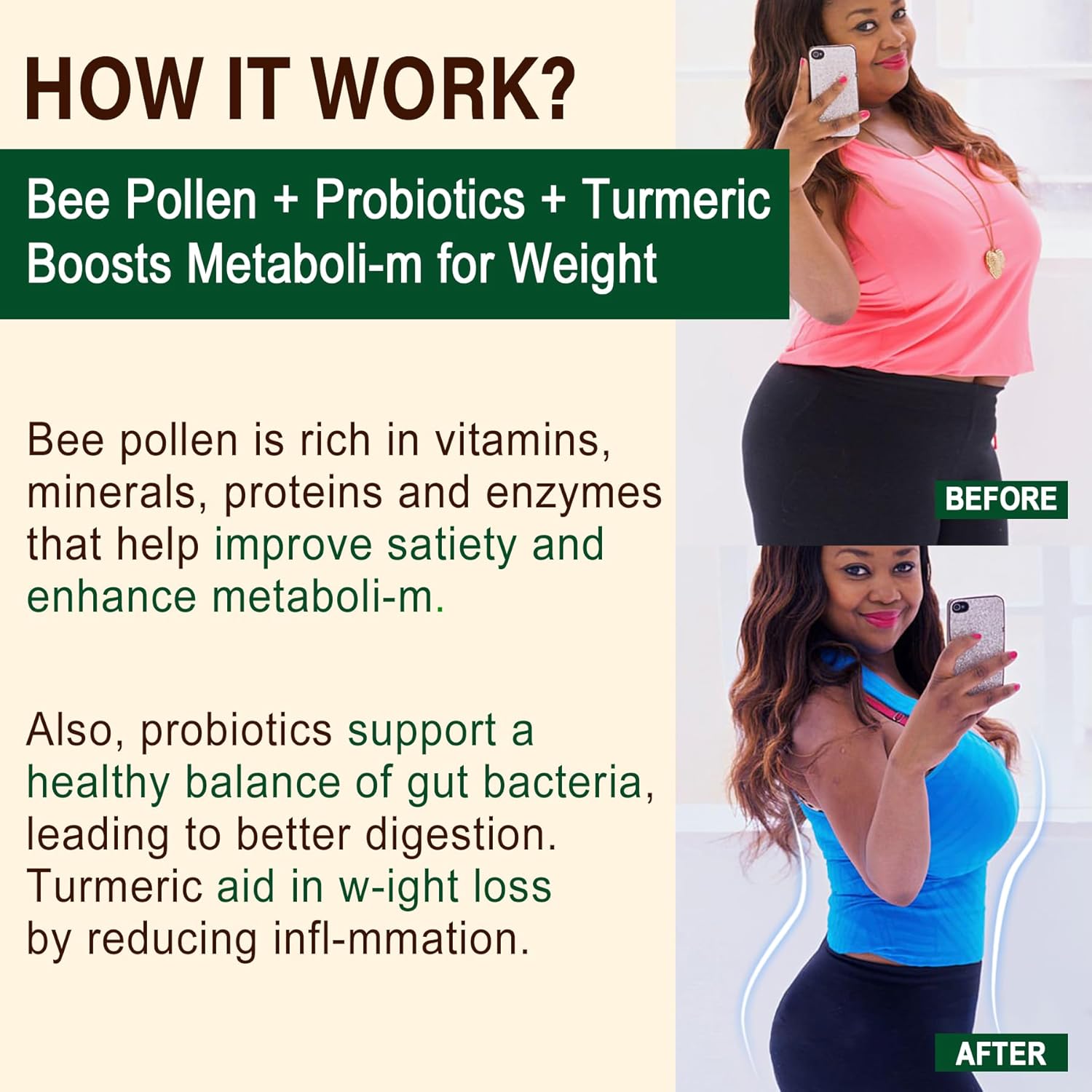 organic-bee-pollen-gummies-with-probiotics-prebiotics-turmeric---digestive-health-weight-support---b-vitamins-antioxidants-amino-acids---1000mg-4