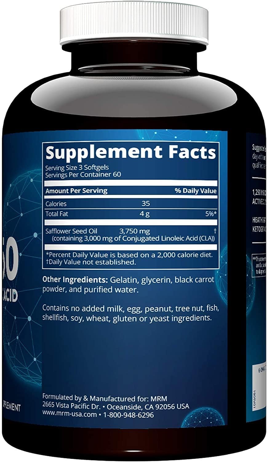 high-potency-mrm-nutrition-cla-1250-capsules---1000mg-cla-per-serving---keto-friendly-gluten-free---supports-healthy-fats---30-servings-2