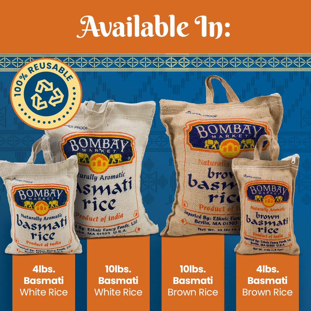 4lb-bombay-market-brown-basmati-rice---fragrant-long-grain-basmati-rice-with-nutty-flavor---aromatic-basmati-rice-for-cooking-7