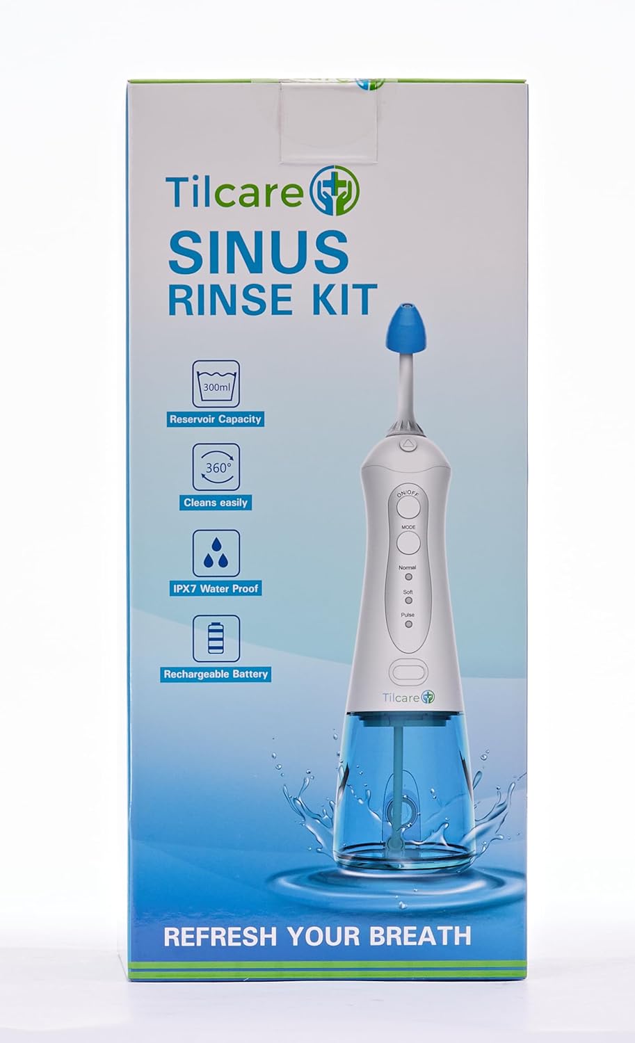 tilcare-electric-neti-pot-for-sinus-allergy-relief---nasal-irrigation-system-with-towel-and-30-salt-packs---cleanse-stuffy-nose-11